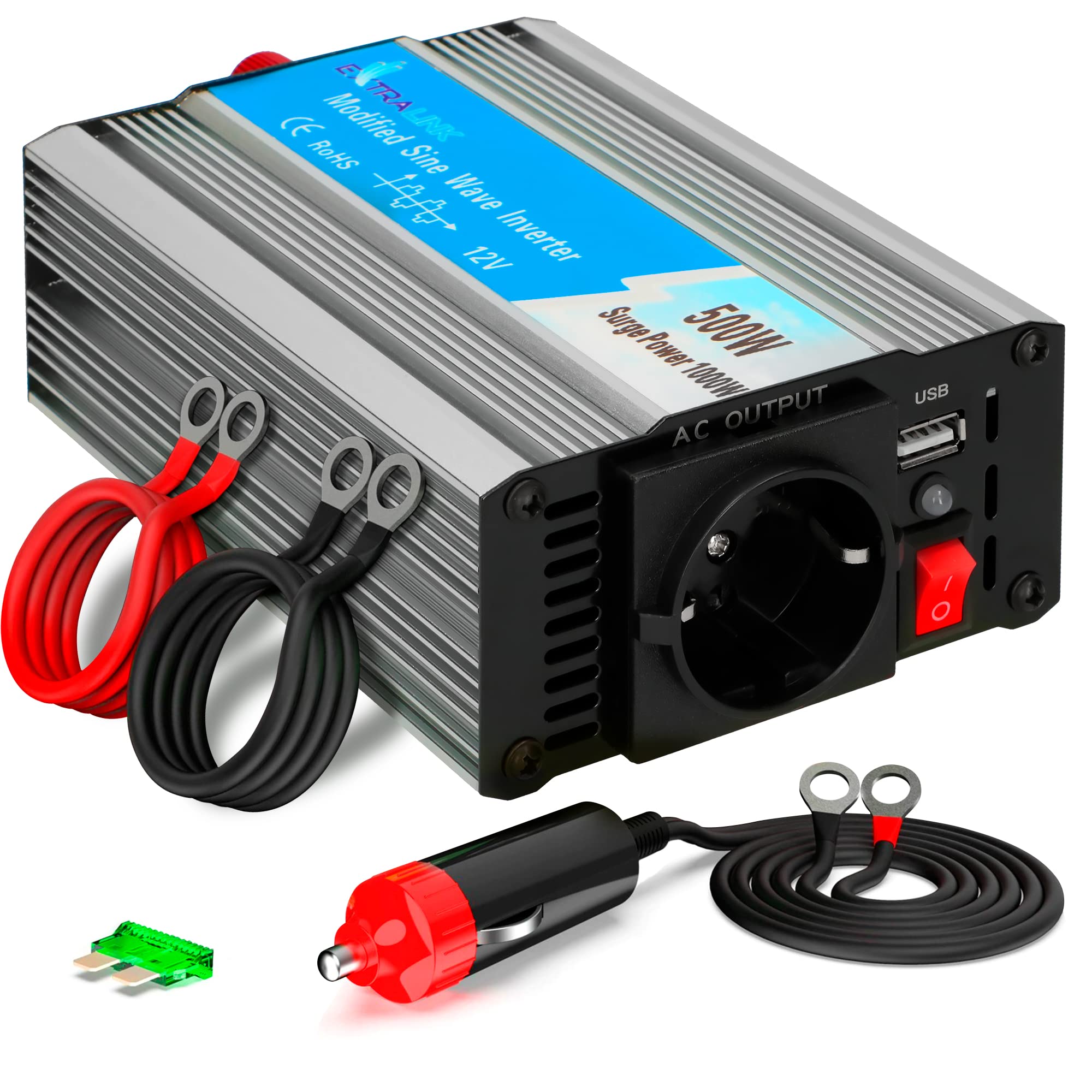 extralink-ups-opim-500w-wechselrichter-12v-230v-modifiziert-500w image 1