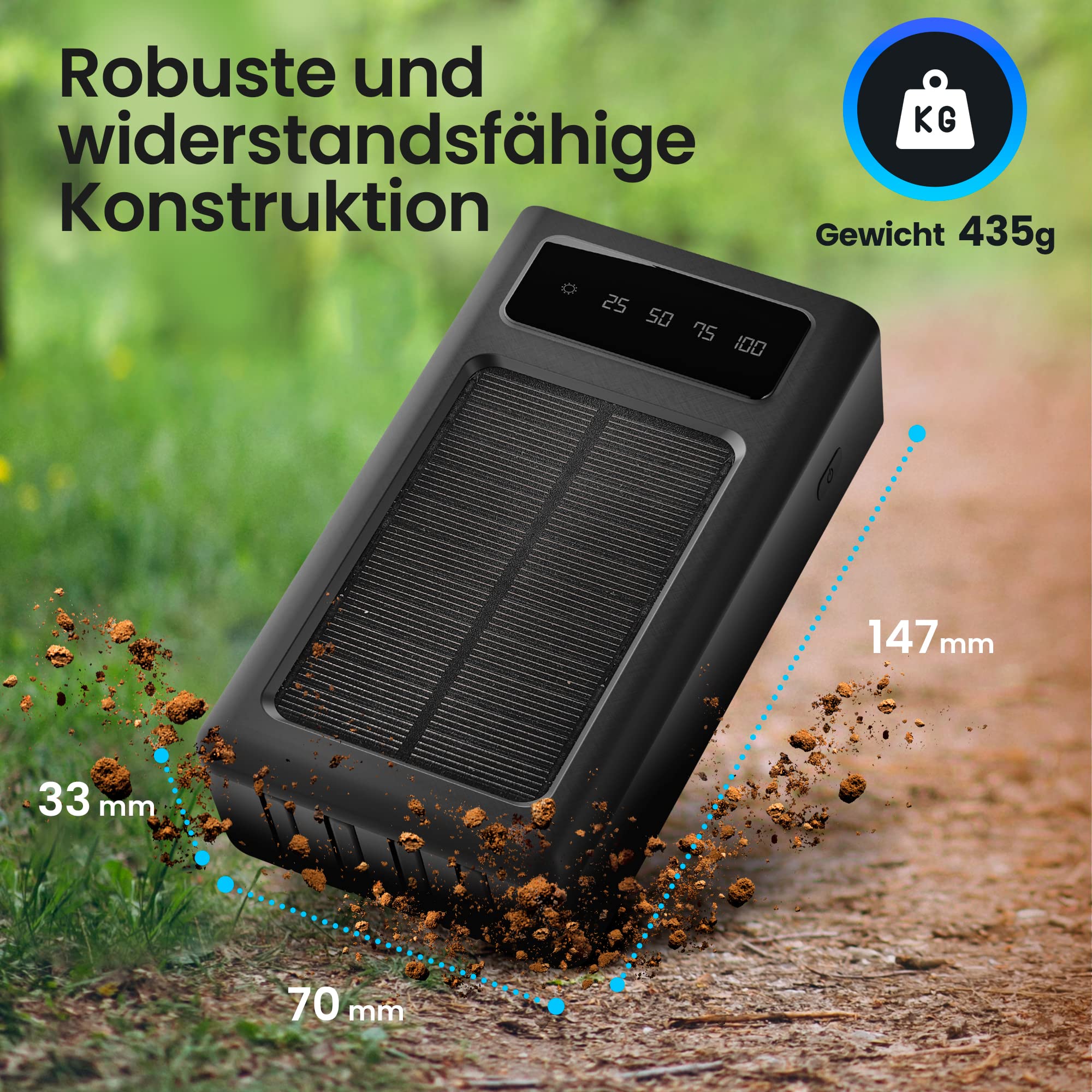 extralink-epb-092-solar-powerbank-20000mah-mit-4-kabeln-outdoor image 3