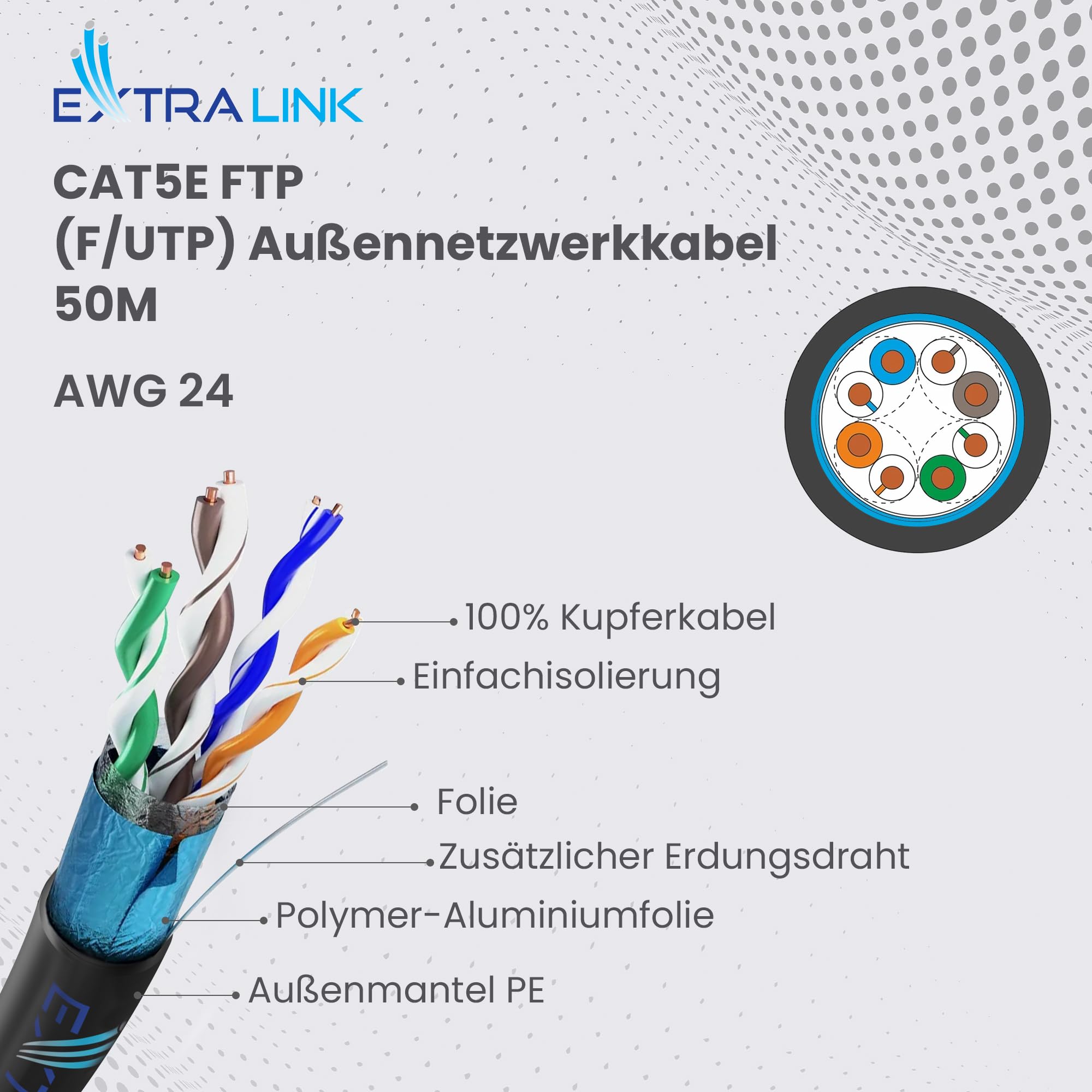 extralink-cat5e-netzwerkkabel-outdoor-50m-f-utp-kupfer-poe image 2