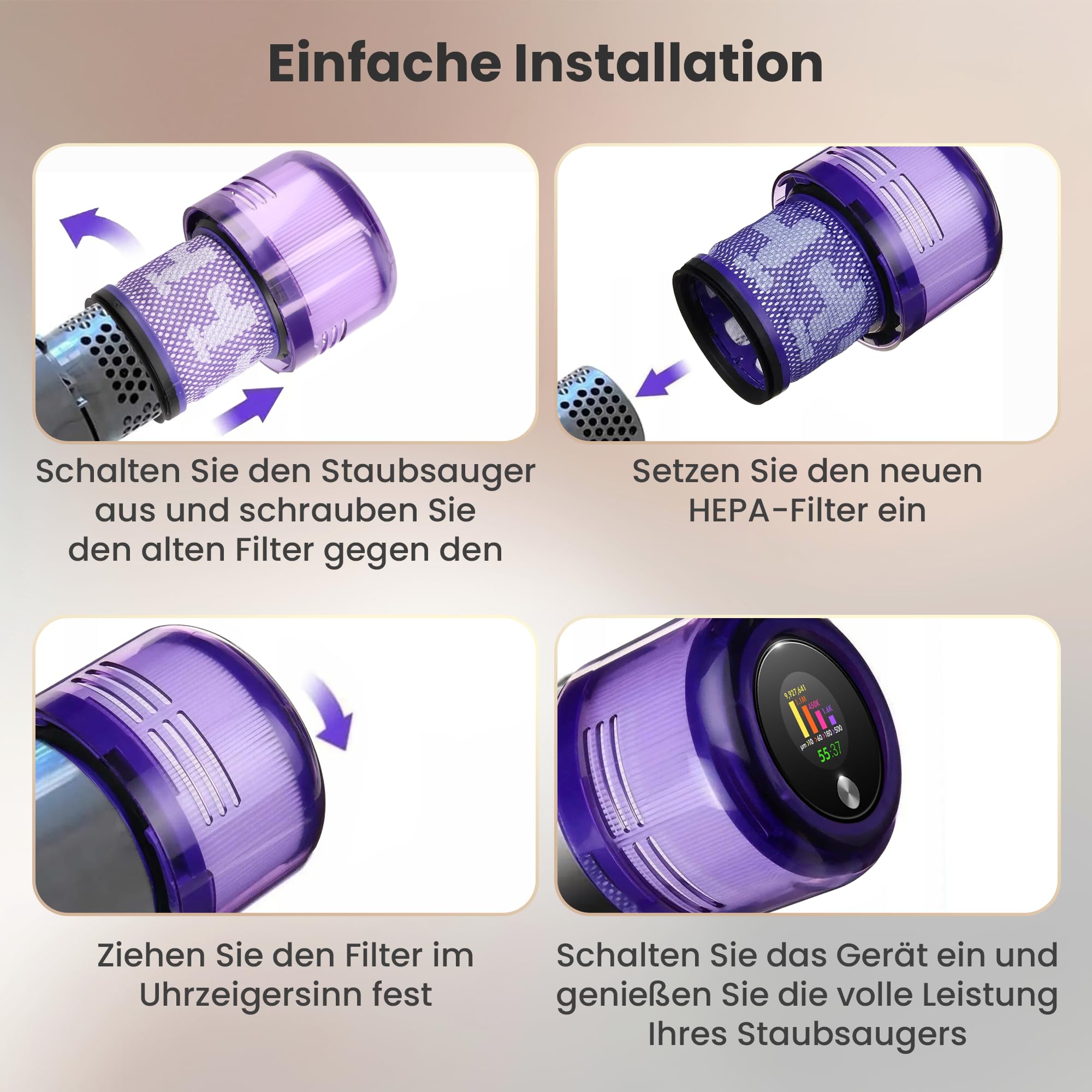 extralink-hepa-ersatzfilter-dyson-v11-sv14-3-st-ck-lila image 2