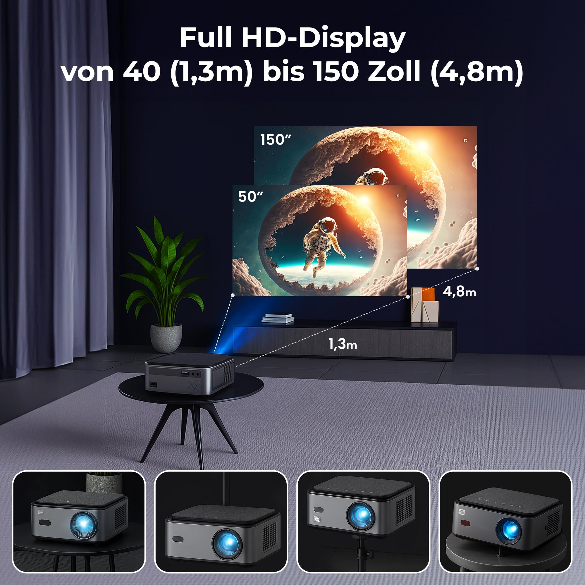 extralink-smart-beamer-full-hd-1080p-wifi-bluetooth-android image 5