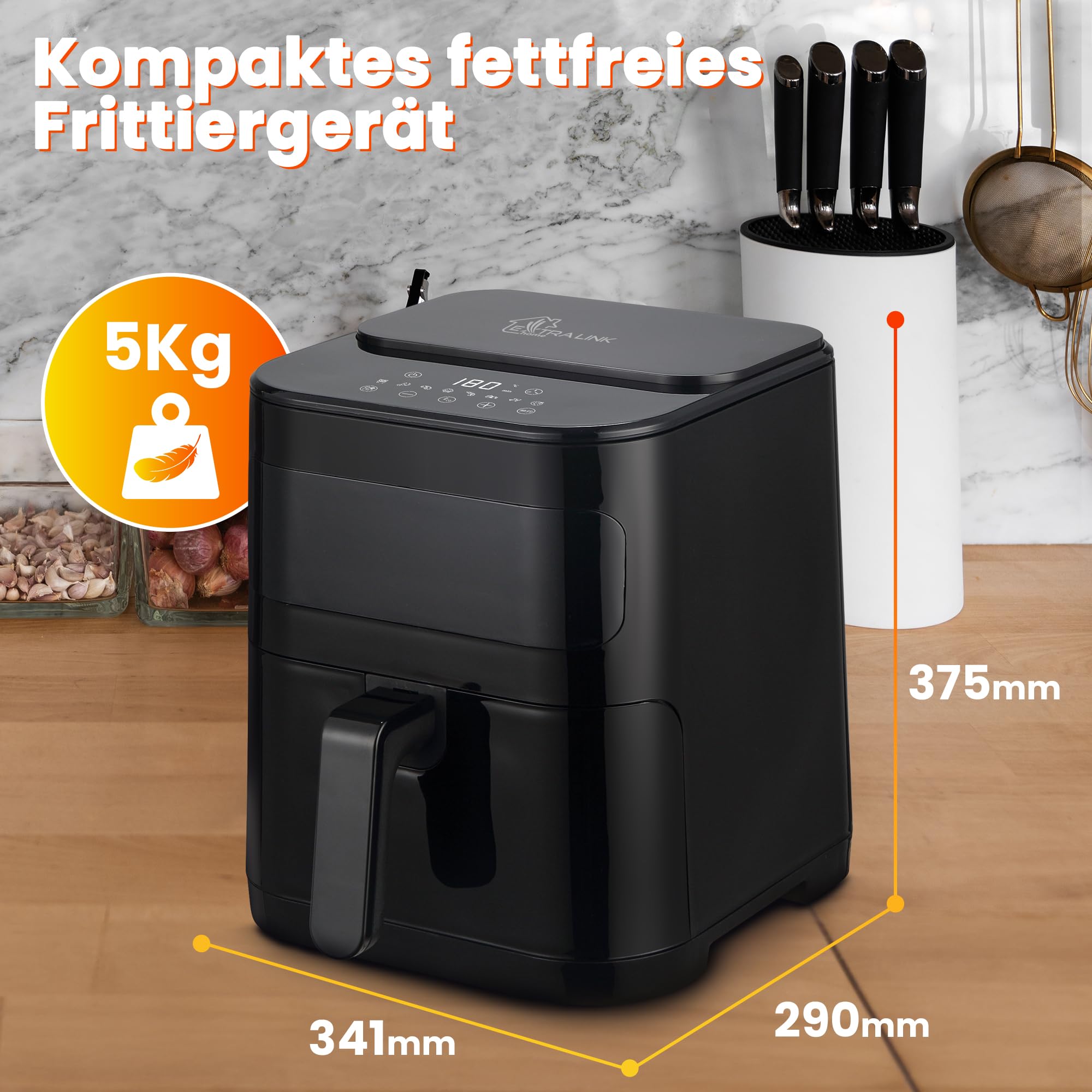 extralink-heissluftfritteuse-5-2l-1600w-airfryer-touch image 6