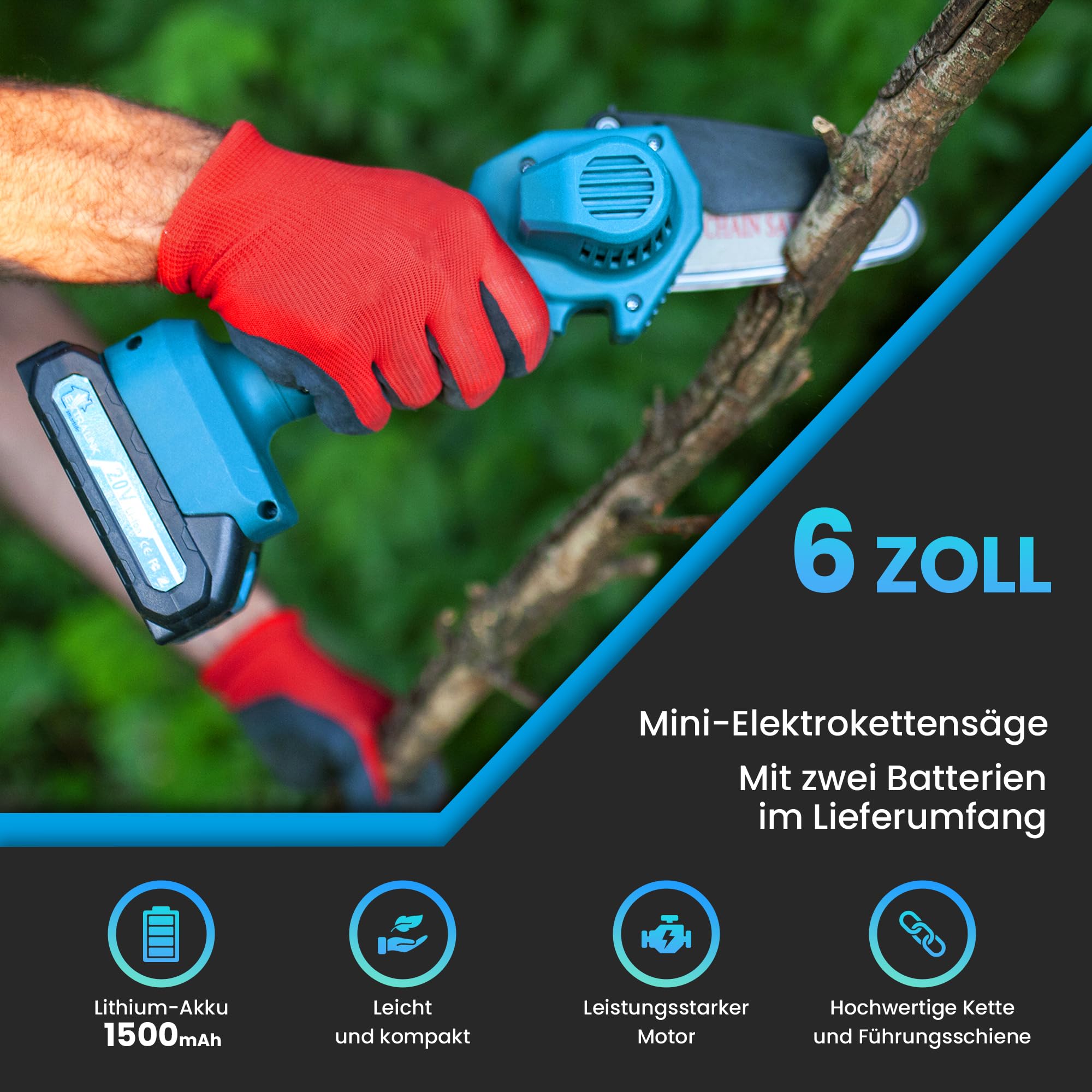 extralink-tm-107-mini-kettens-ge-akku-3000mah-set image 2