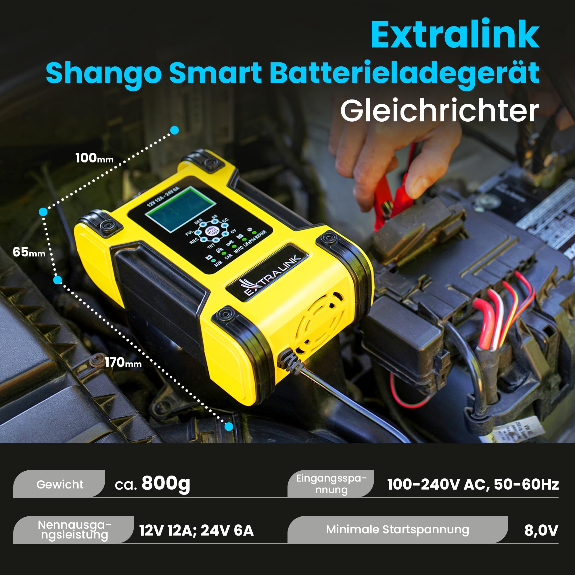 extralink-shango-autobatterie-ladeger-t-12v-12a-24v-6a-lcd image 3