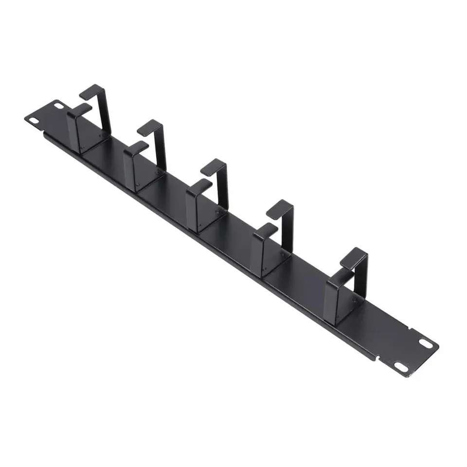 extralink-kabelmanagement-19-zoll-1u-5-b-gel-schwarz image 1
