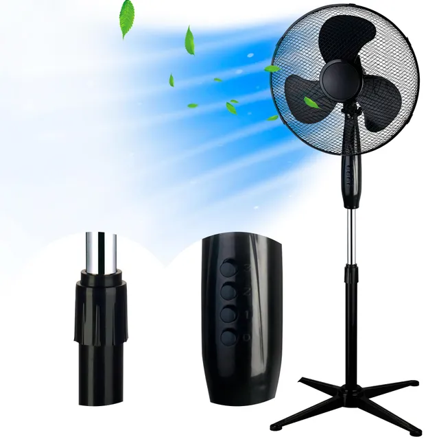 extralink-bryza-standventilator-40cm-schwarz-45w-3-stufen image 1
