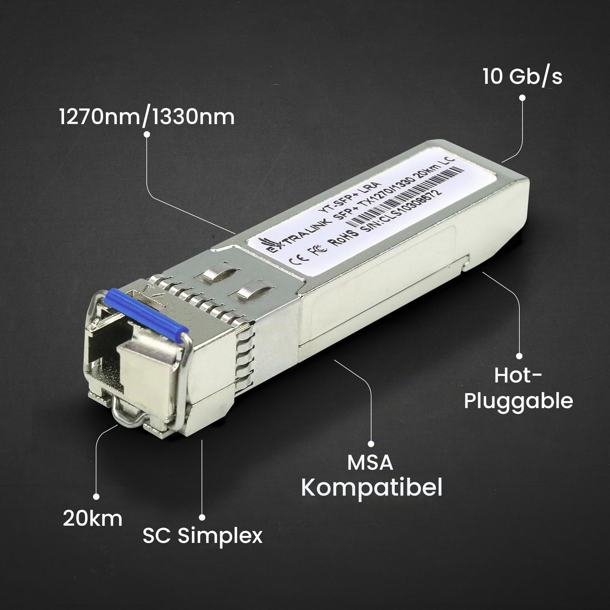 extralink-switche-wdm-sfp-modul-10g-lc-singlemode-20km image 5