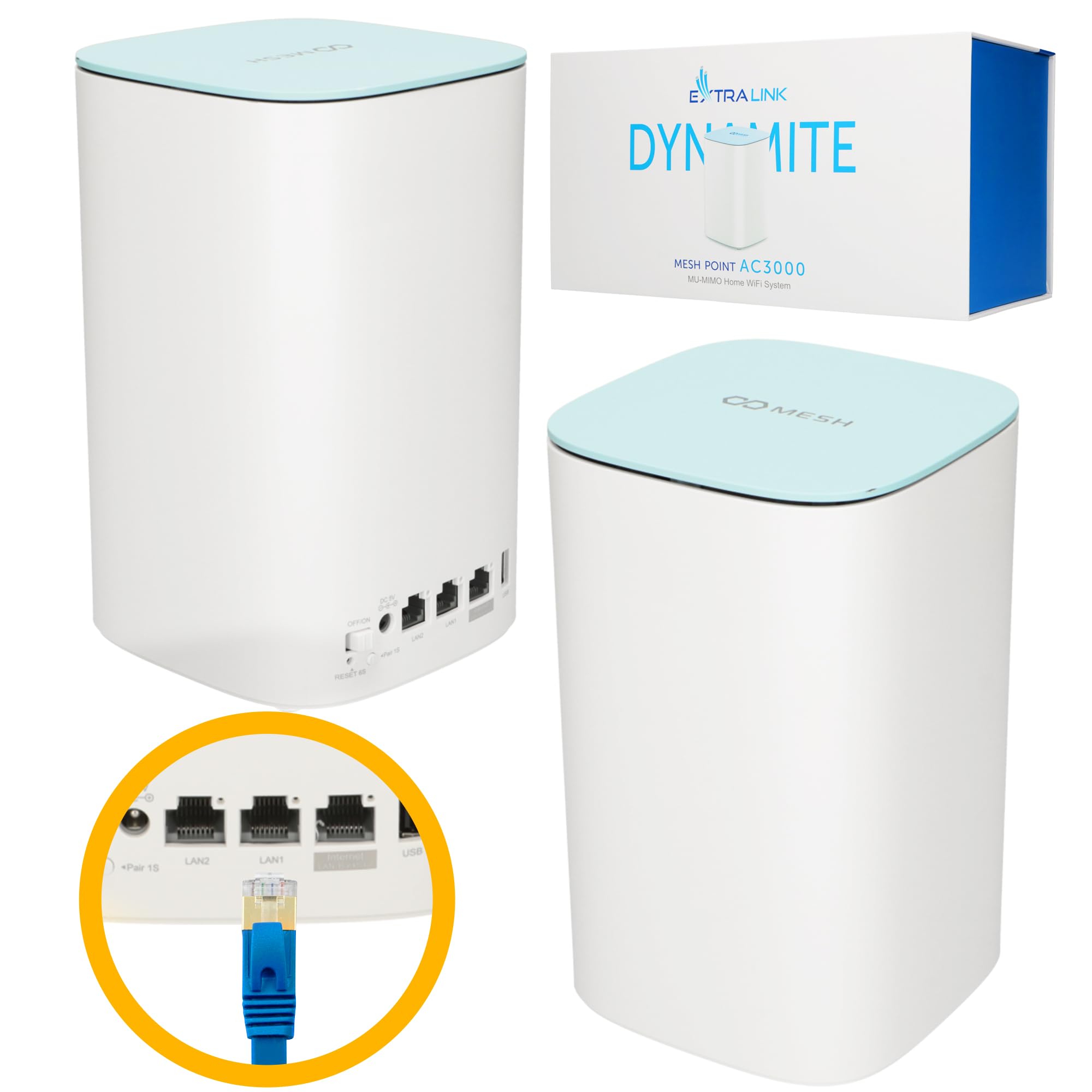 extralink-dynamite-c31-ac3000-mesh-wlan-router-dual-band image 1
