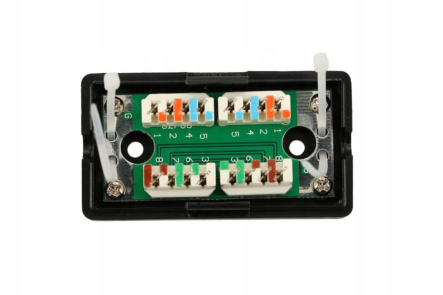 extralink-ex-9588-abzweigdose-cat5e-utp-rj45-schwarz image 2