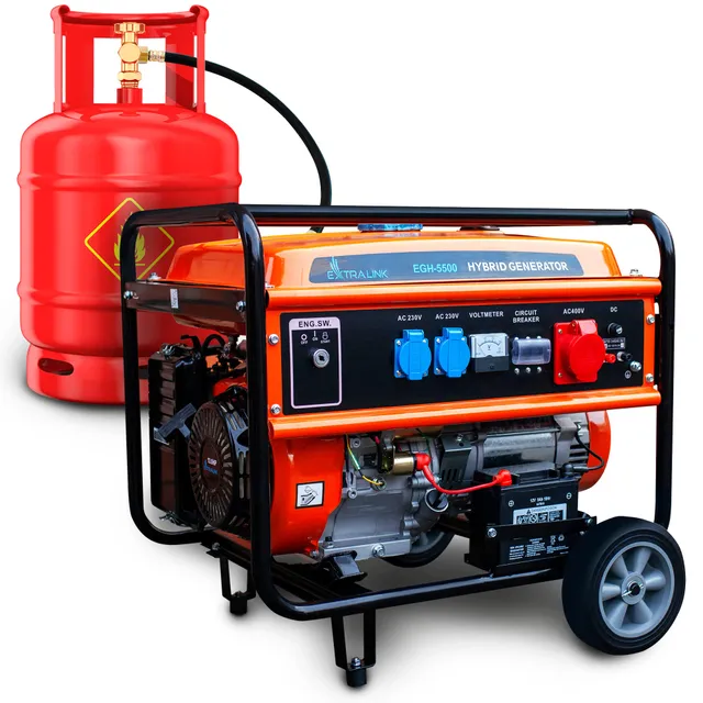 extralink-egh-5500-stromerzeuger-5500w-benzin-gas-400v image 1