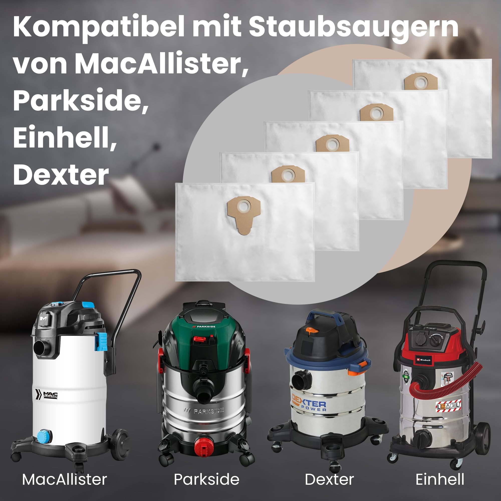 extralink-ersatzbeutel-40l-staubsaugerbeutel-5-st-ck image 1
