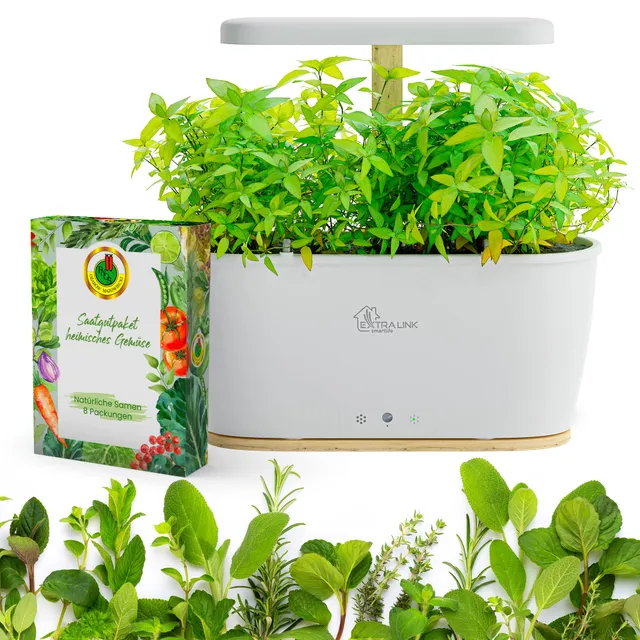 extralink-smart-garden-indoor-garten-8-pflanzen-mit-led-vollspektrum image 1