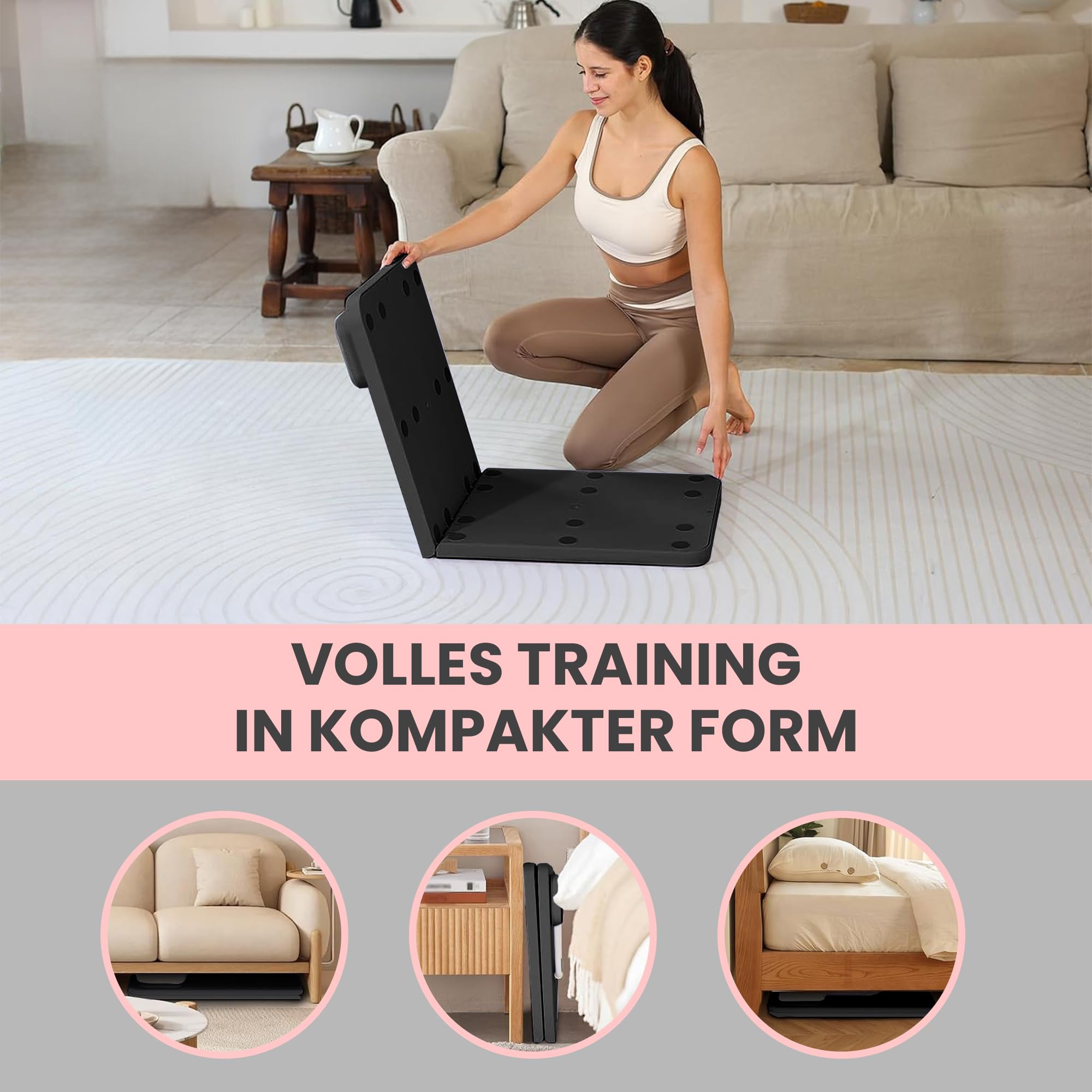 extralink-pilates-board-klappbar-reformer-mit-timer image 5