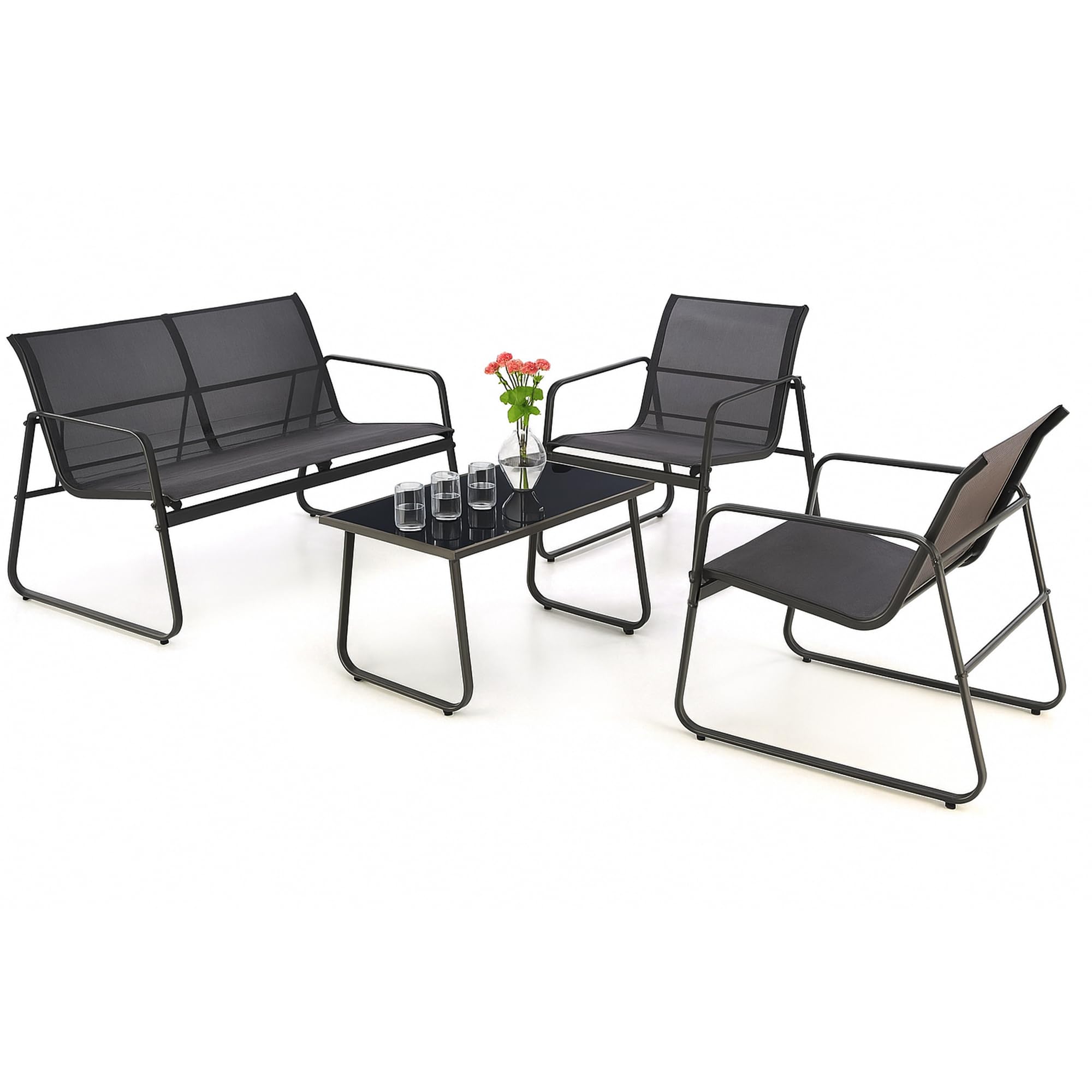 extralink-gartenm-bel-set-4tlg-balkon-sofa-tisch-st-hle image 1