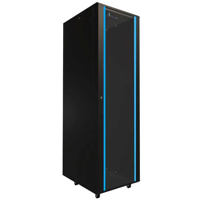 extralink-42he-netzwerkschrank-19-zoll-600x800-schwarz-glas image 1
