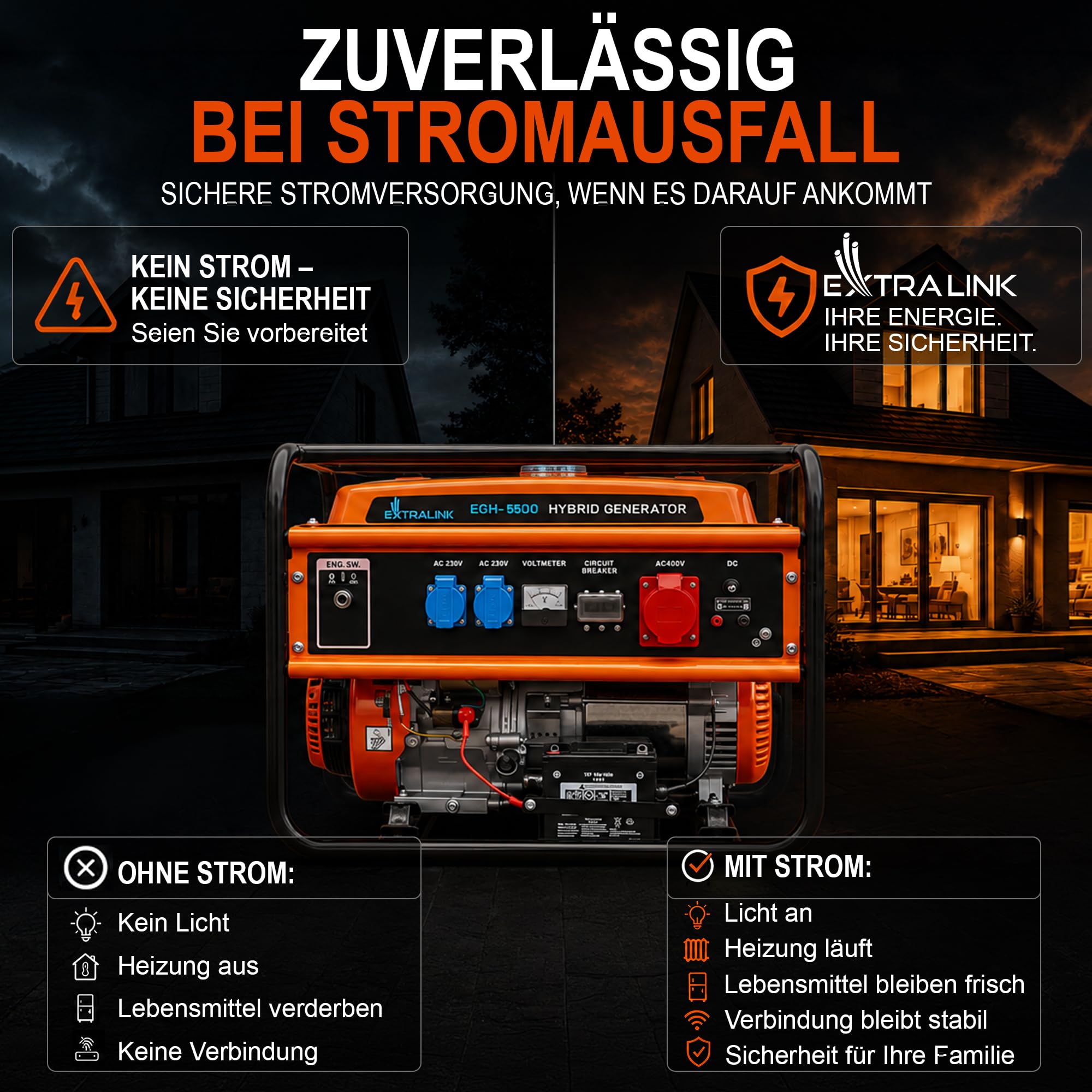 extralink-egh-5500-stromerzeuger-5500w-benzin-gas-400v image 3