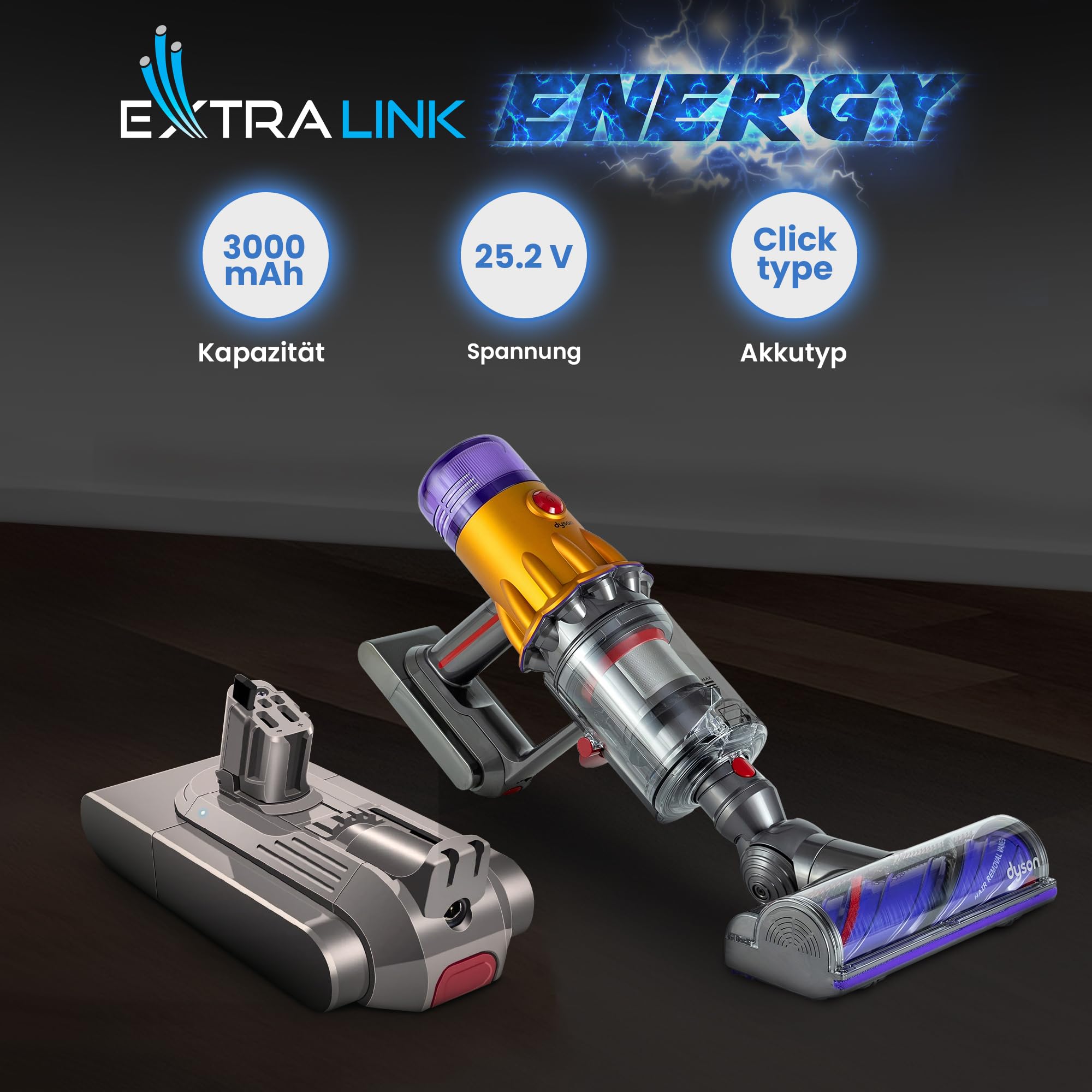 extralink-akku-f-r-dyson-v15-detect-25-2v-3000mah image 3