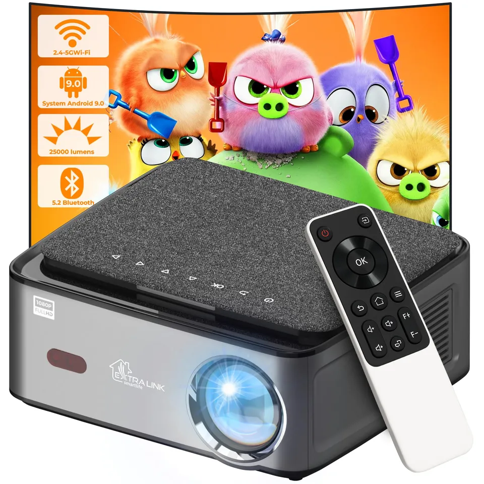 extralink-smart-beamer-full-hd-1080p-wifi-bluetooth-android image 1
