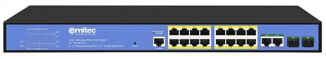 ernitec-switches-20-port-gigabit-poe-switch-16x-poe-285w image 1