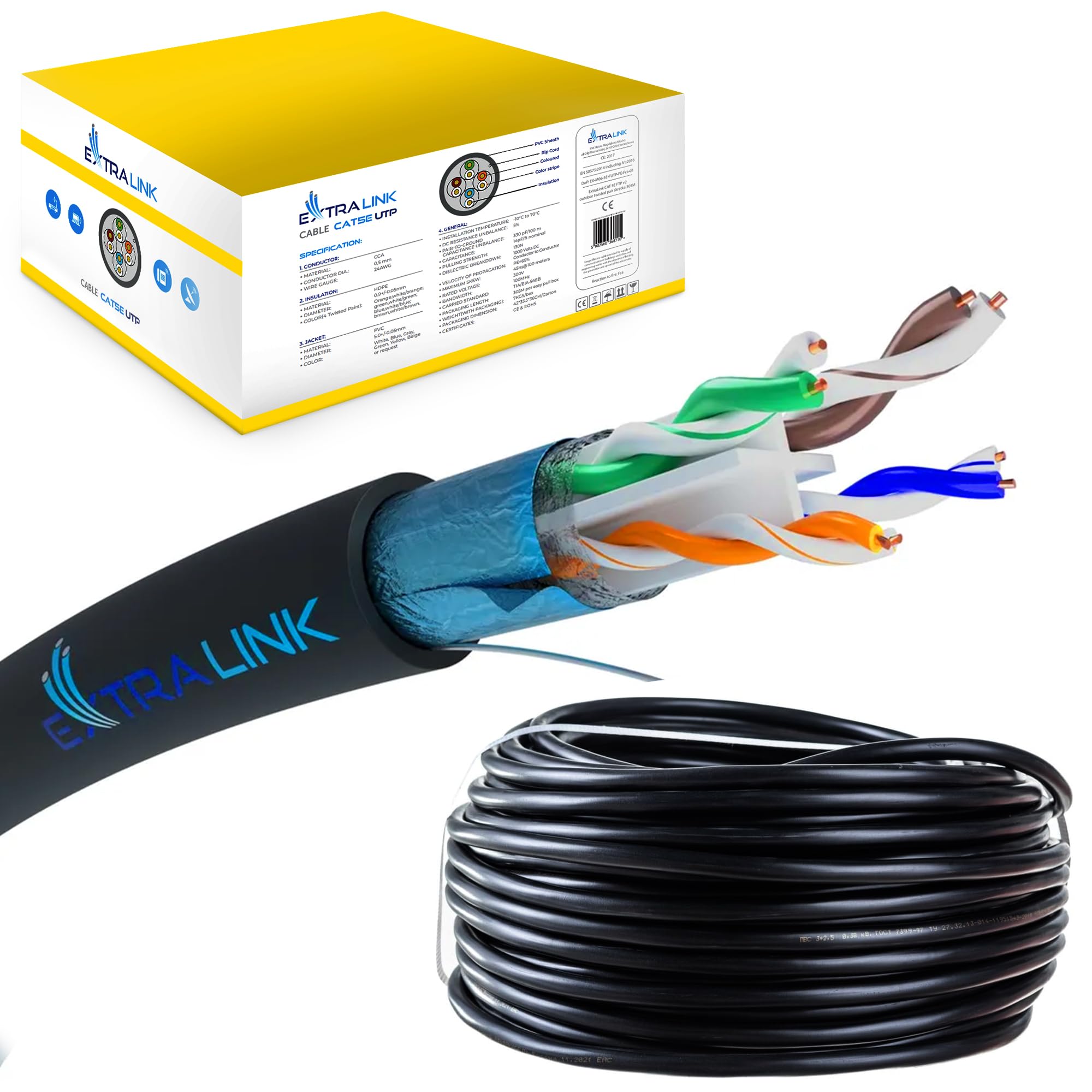 extralink-cat6-f-utp-verlegekabel-outdoor-305-m image 1