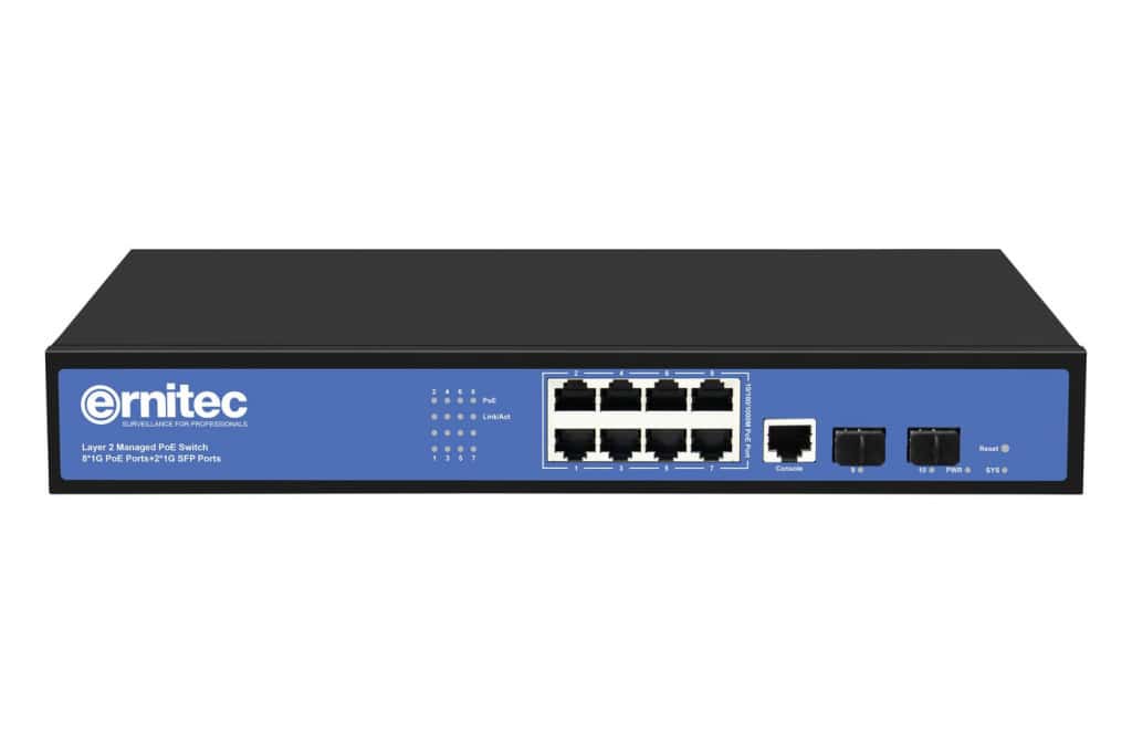 ernitec-switches-10-port-gigabit-poe-switch-8x-poe-150w image 1