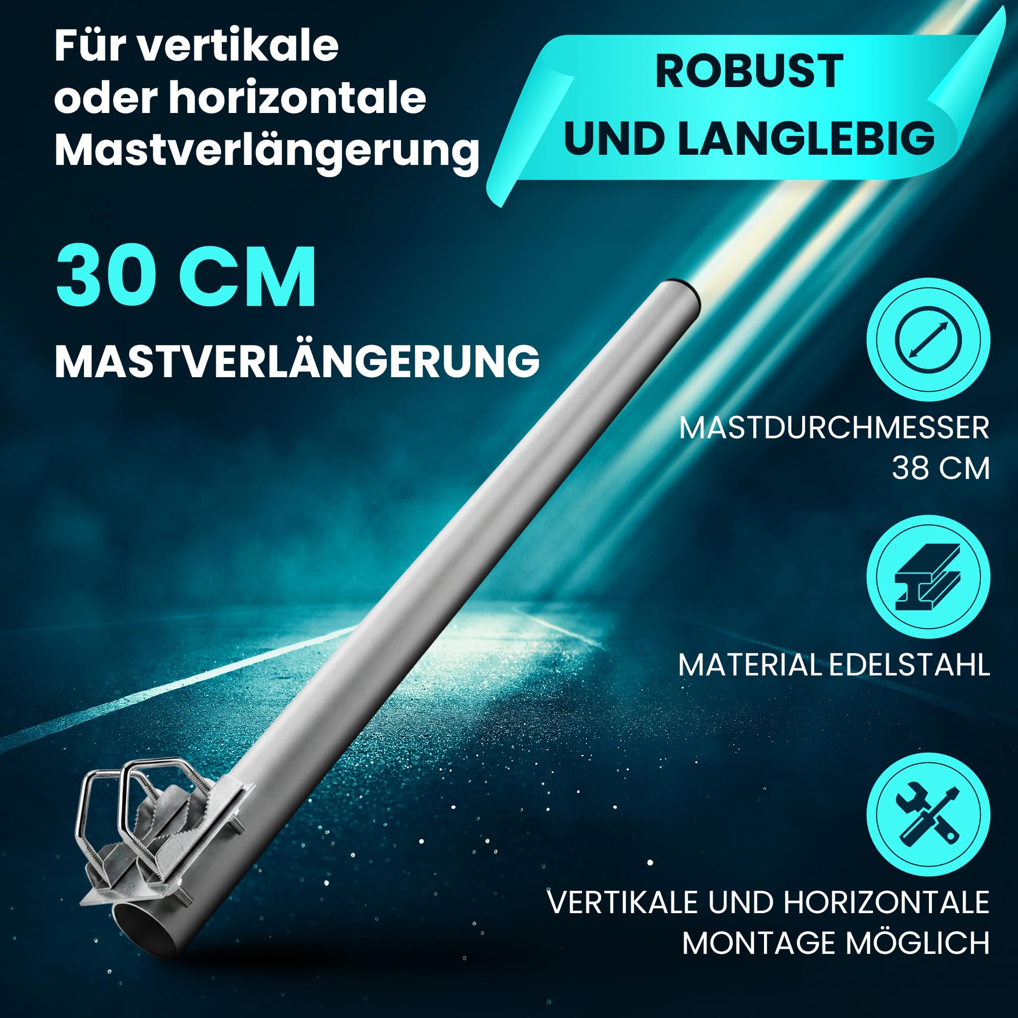 extralink-c400-balkonhalterung-sat-40cm-8kg-verzinkt image 2