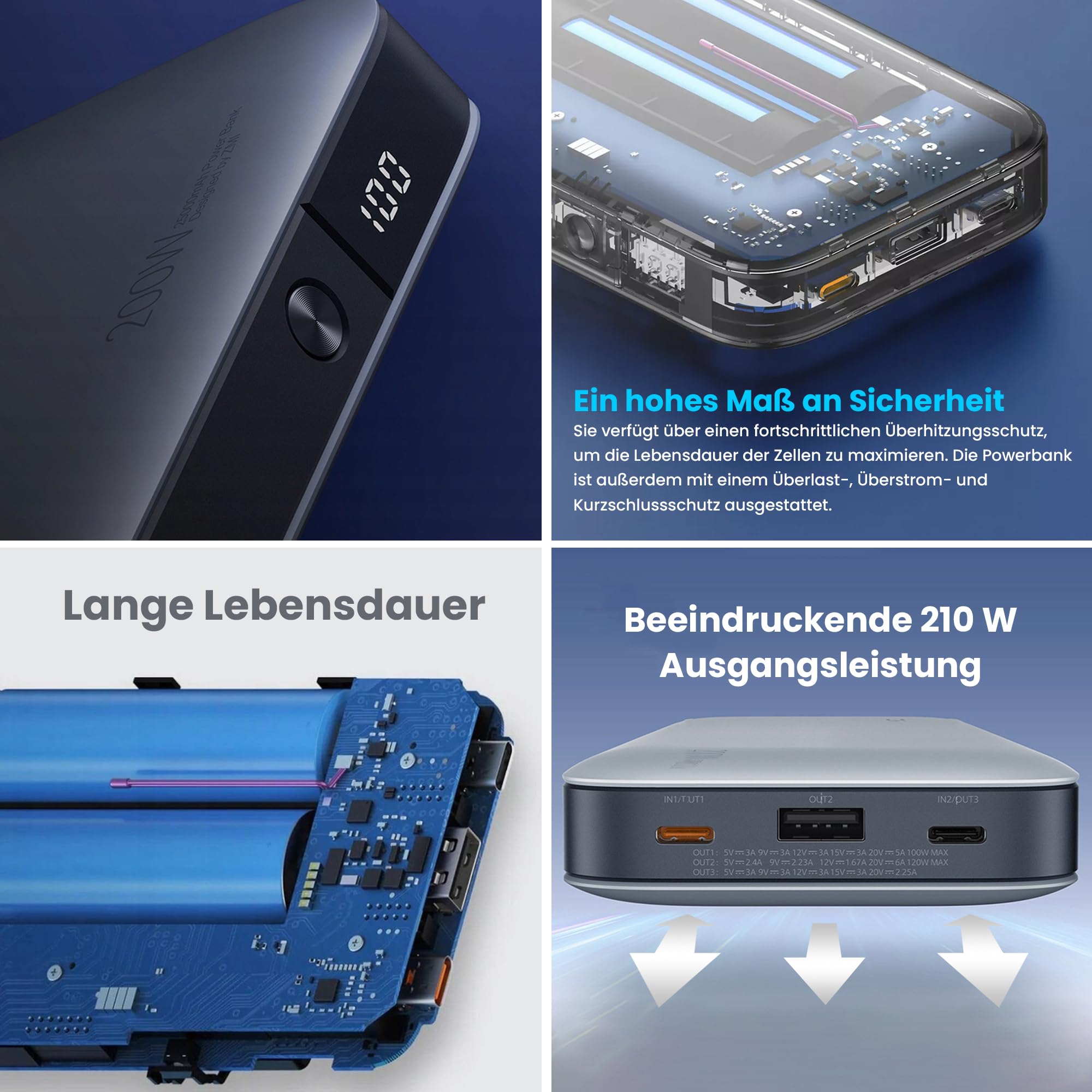 extralink-zmi-pro-qb826g-powerbank-25000mah-210w image 4