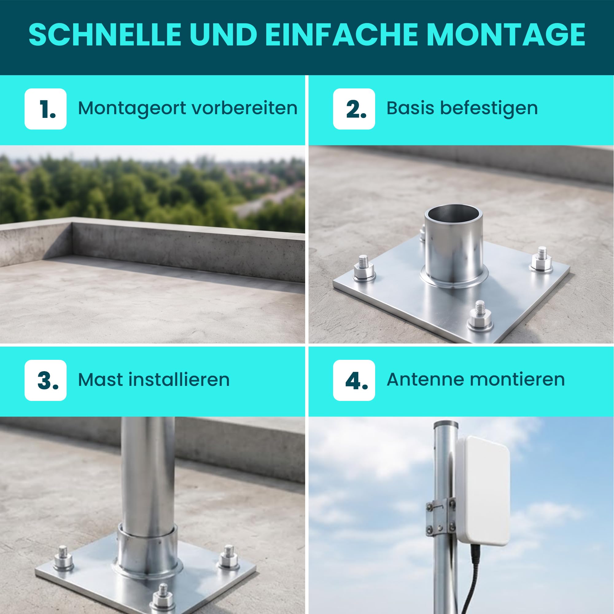 extralink-p600-dachhalterung-sat-600mm-60kg-verzinkt image 6