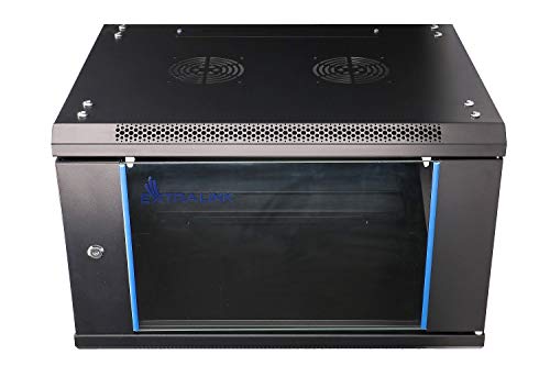 extralink-6he-19-zoll-netzwerkschrank-wandmontage-schwarz image 8
