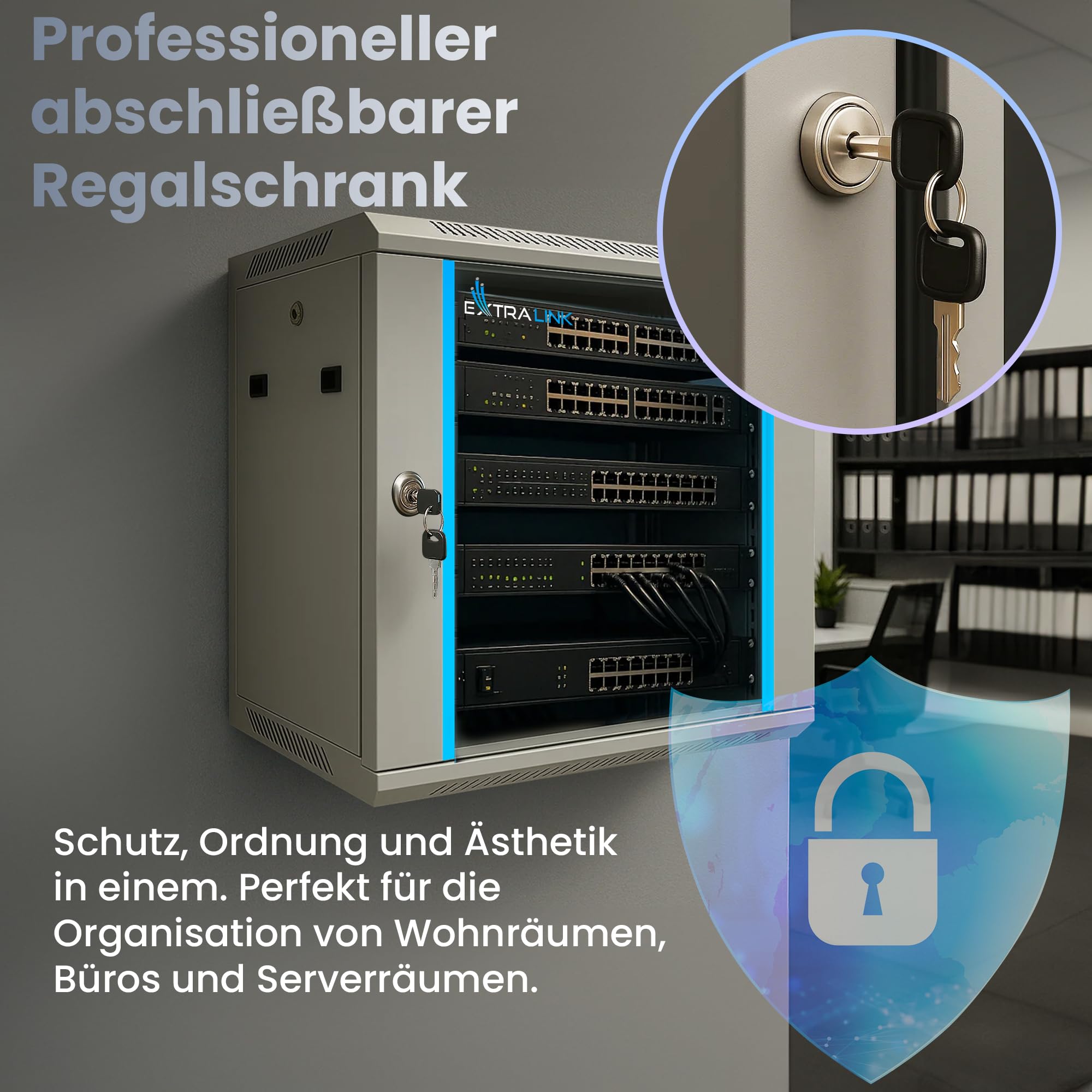 extralink-9he-netzwerkschrank-19-zoll-450mm-grau-glast-r image 3