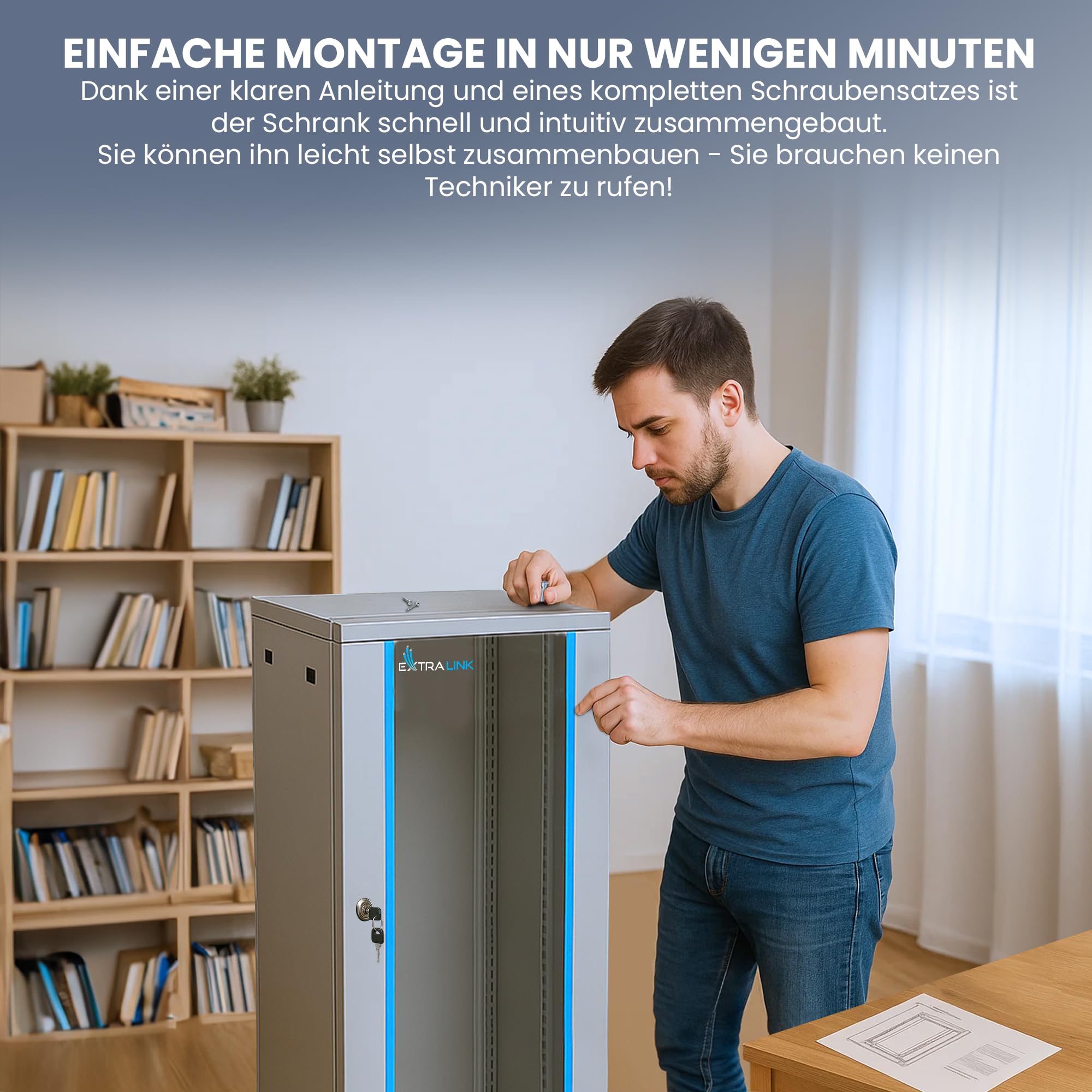 extralink-6he-19-zoll-serverschrank-600mm-grau-glast-r image 4