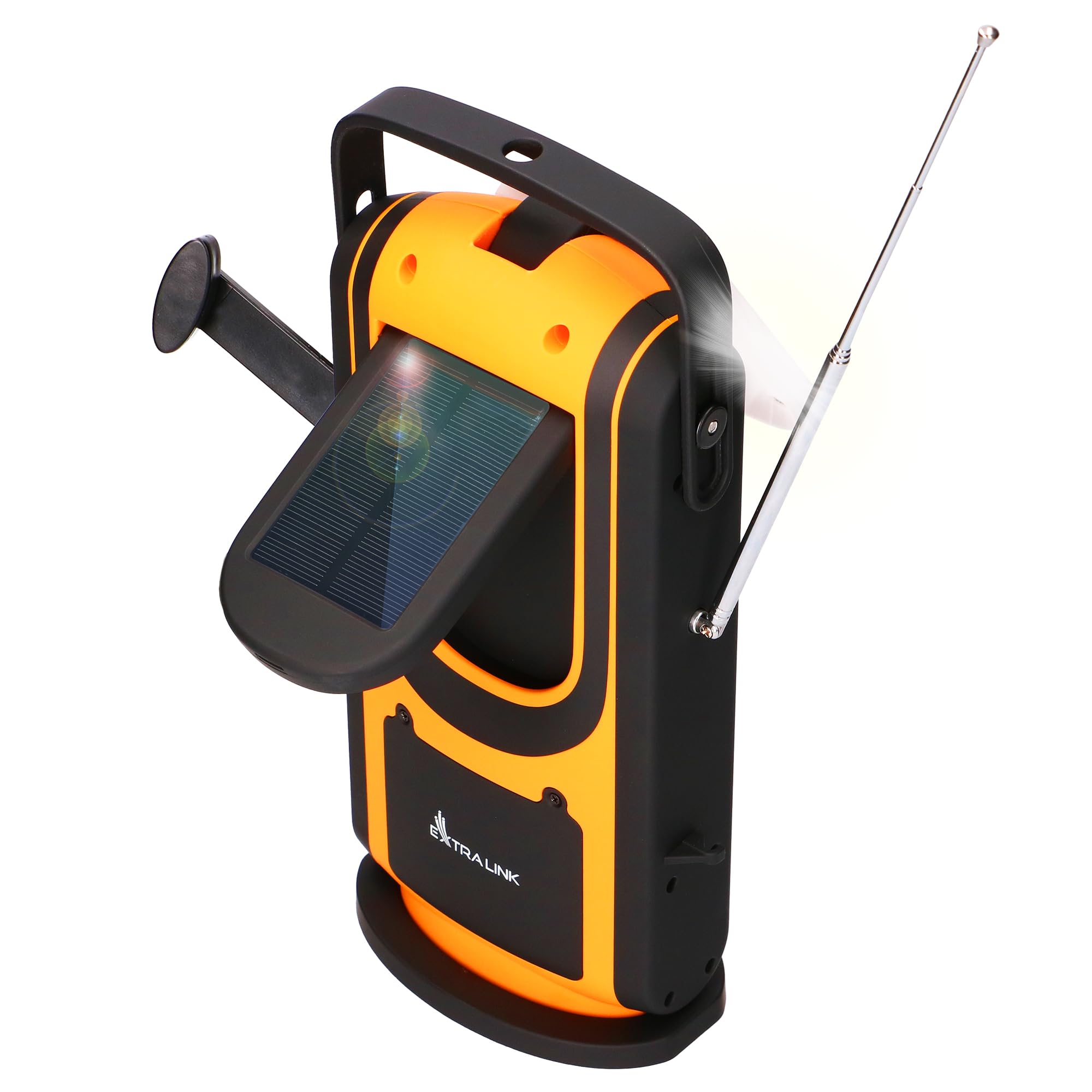 extralink-notfallradio-solar-kurbel-6000mah-am-fm image 1