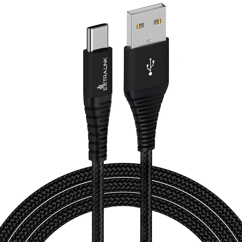 extralink-usb-a-auf-usb-c-kabel-15w-1-2m-nylon image 1