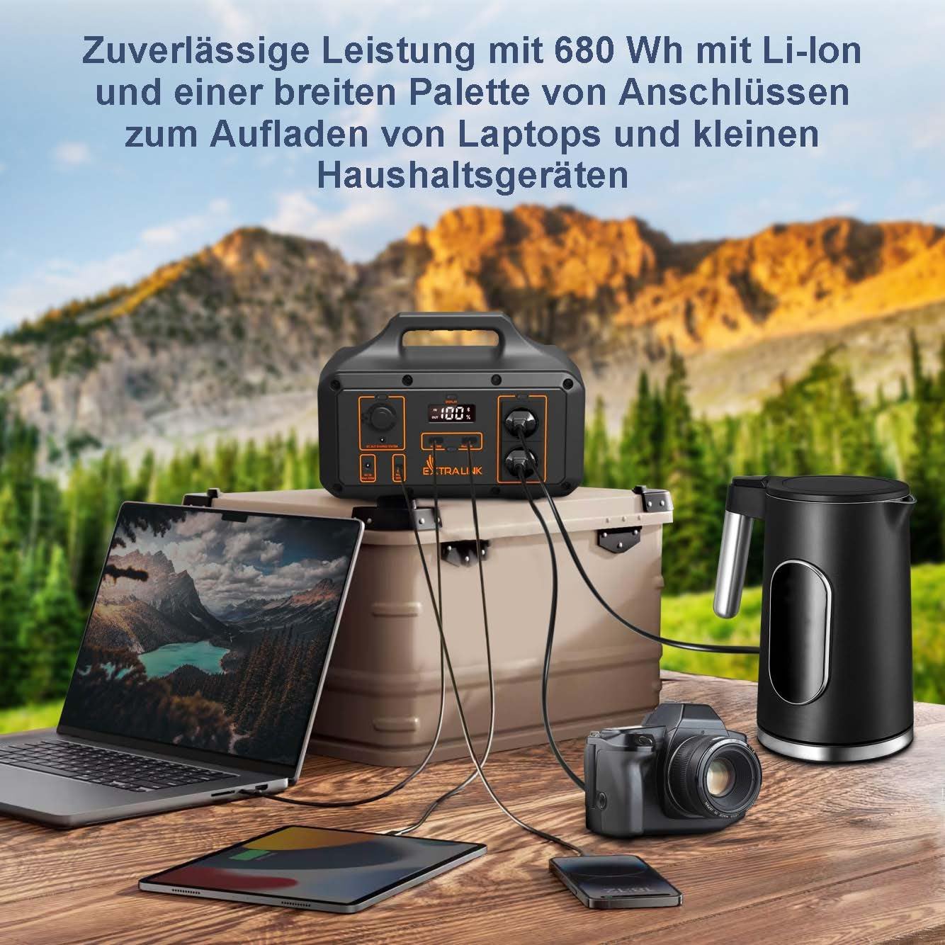 extralink-powerstation-510wh-mit-230v-ac-und-usb-c-100w image 6