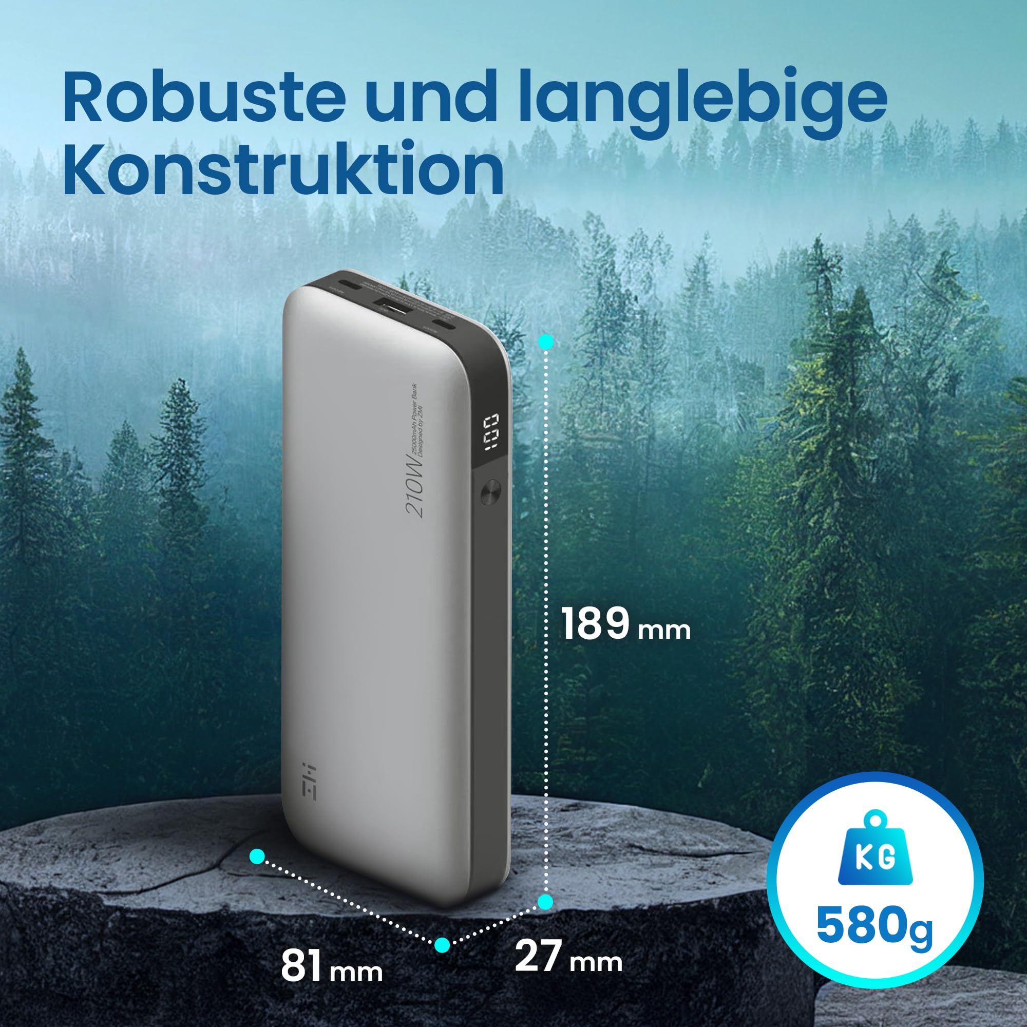 extralink-zmi-pro-qb826g-powerbank-25000mah-210w image 7
