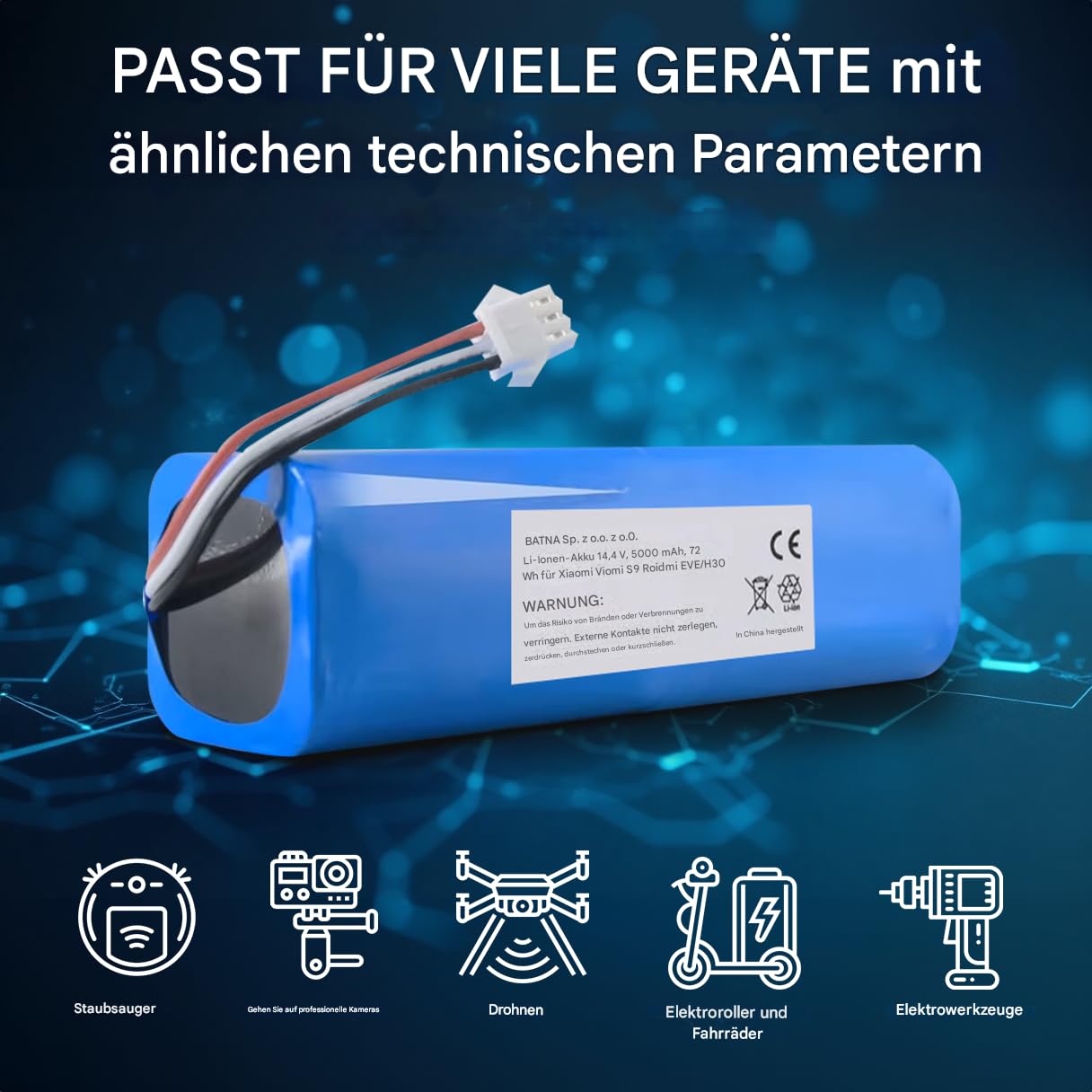 extralink-ma1-4s1p-sc-akku-f-r-xiaomi-mop-pro-3200mah image 4