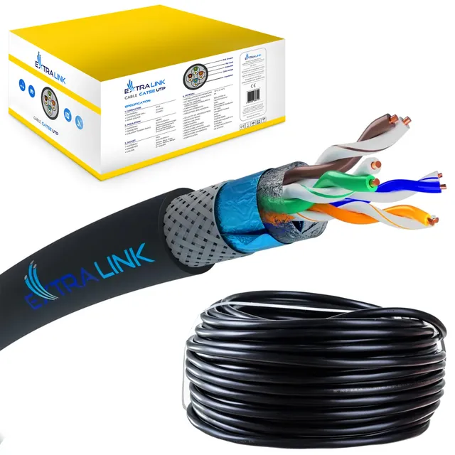 extralink-cat5e-sf-utp-verlegekabel-outdoor-305-m-kupfer image 1