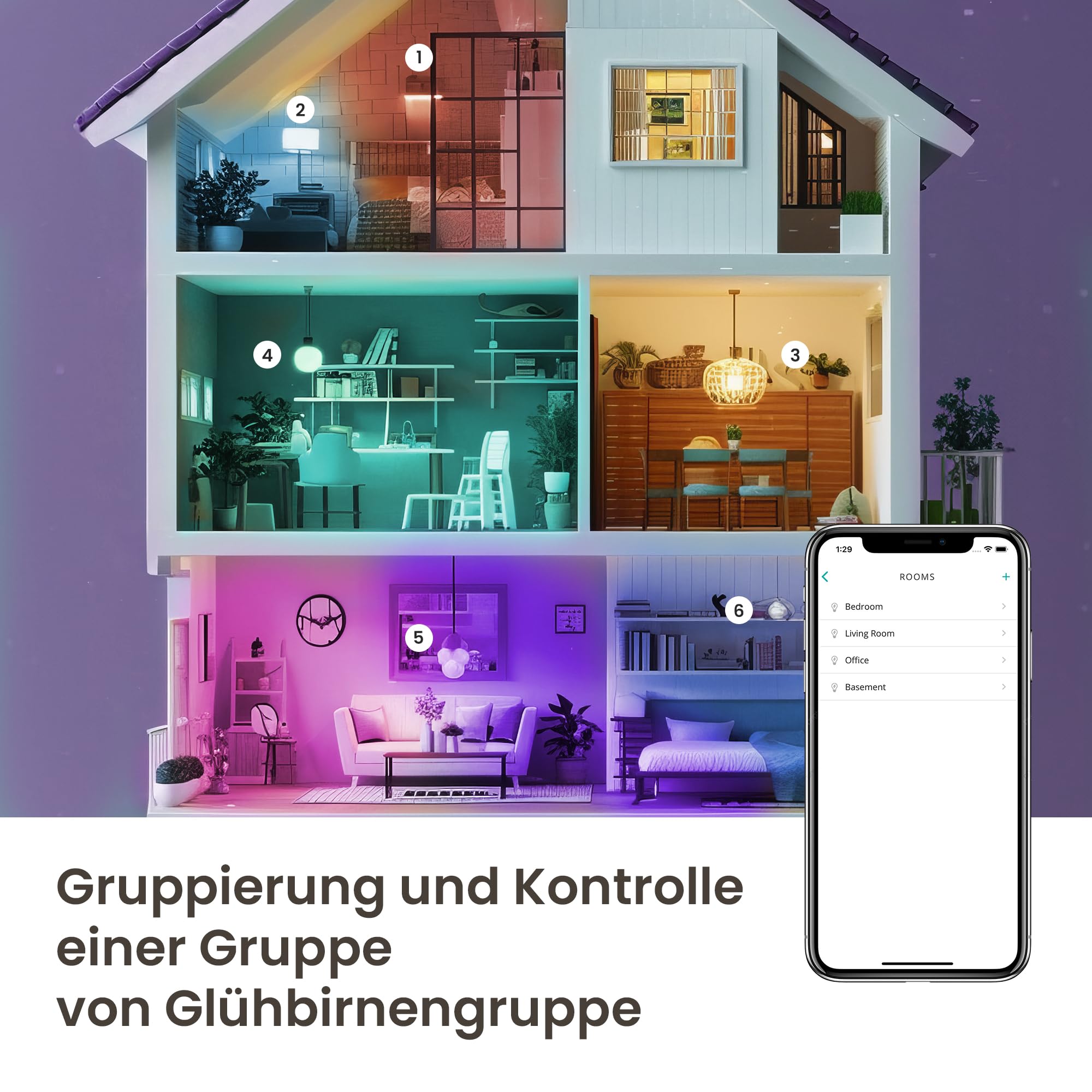 extralink-gl-hbirne-e27-a70-wifi-rgb-smart-bulb-alexa image 6