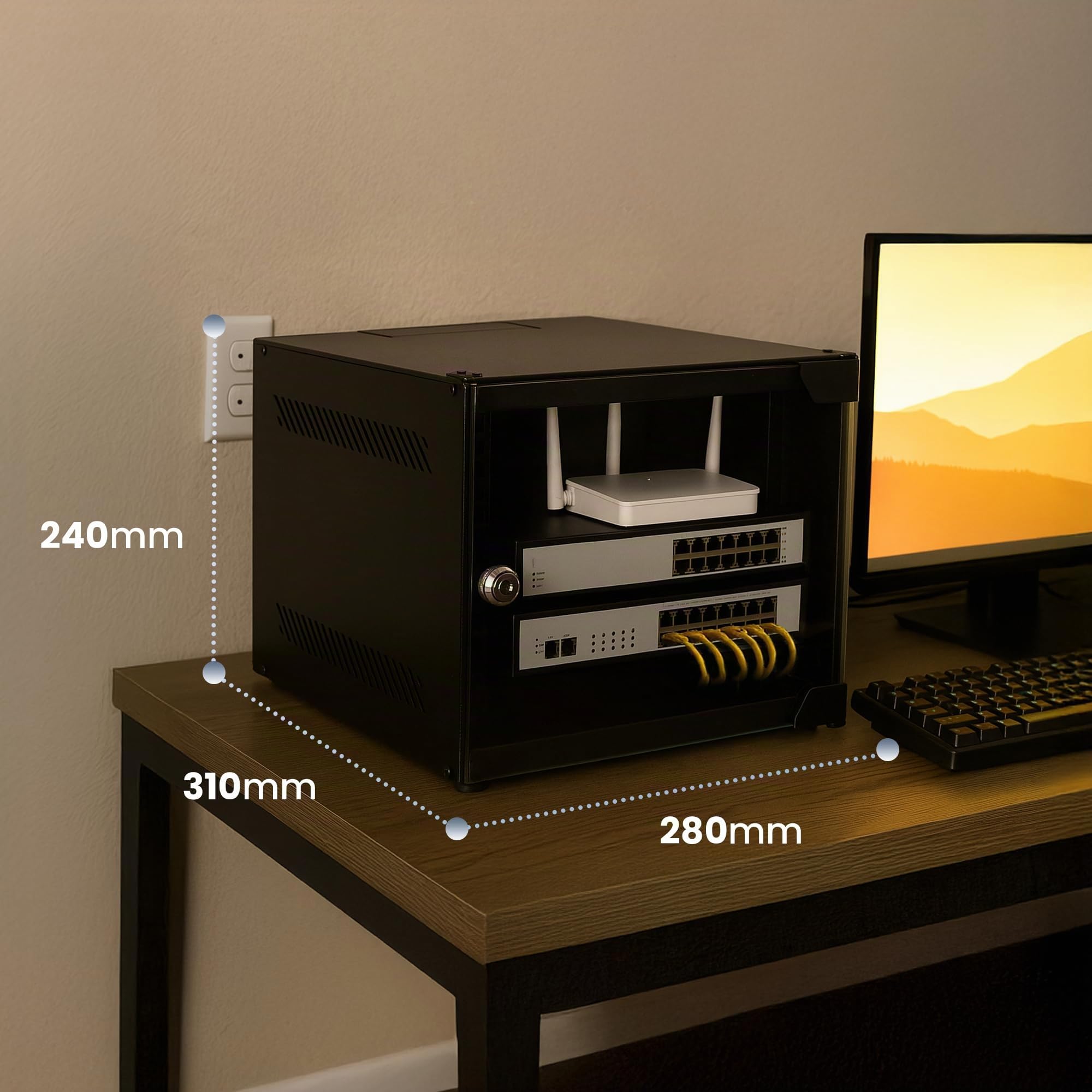 extralink-netzwerkschrank-10-zoll-4he-schwarz-310mm image 6