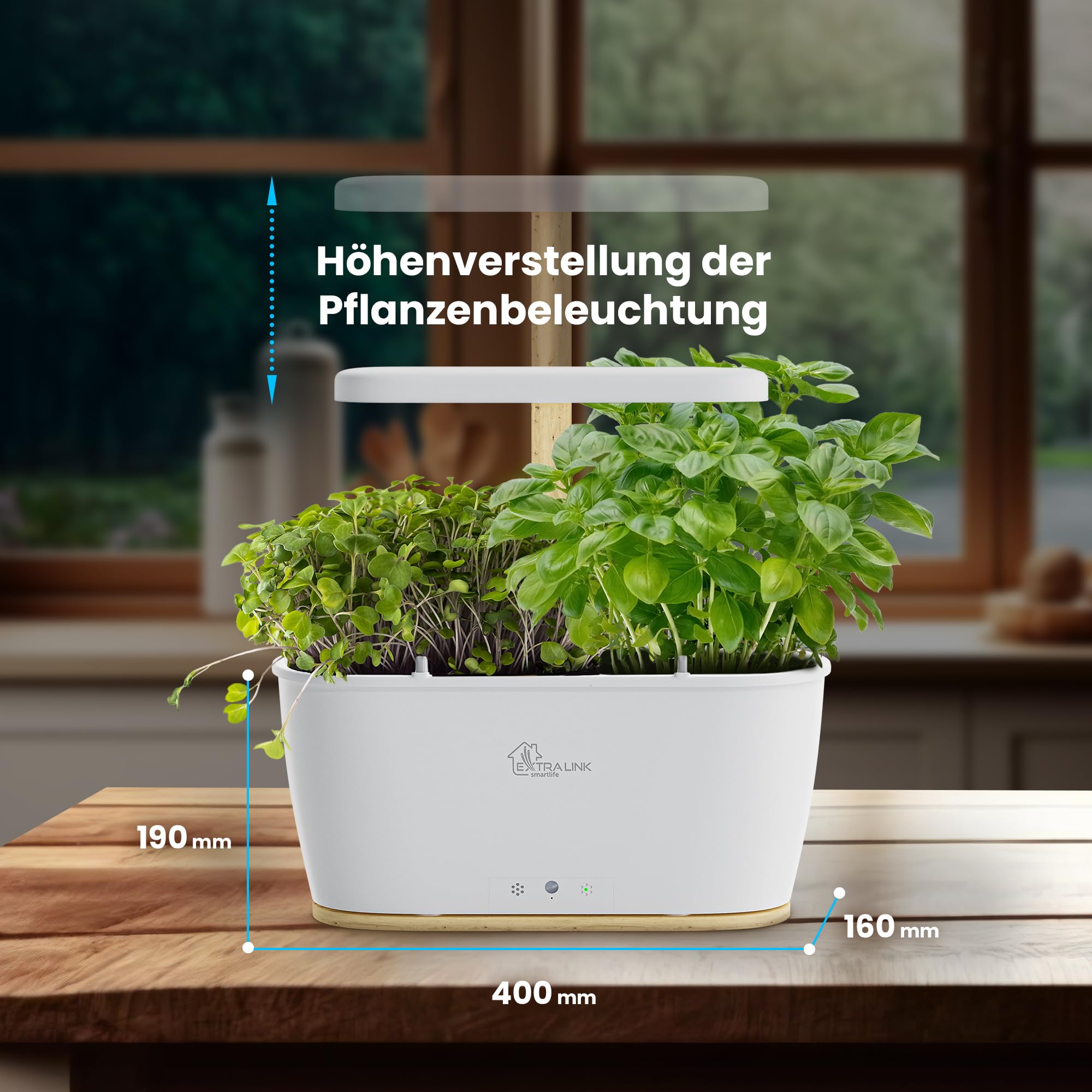 extralink-smart-garden-indoor-garten-8-pflanzen-mit-led-vollspektrum image 4