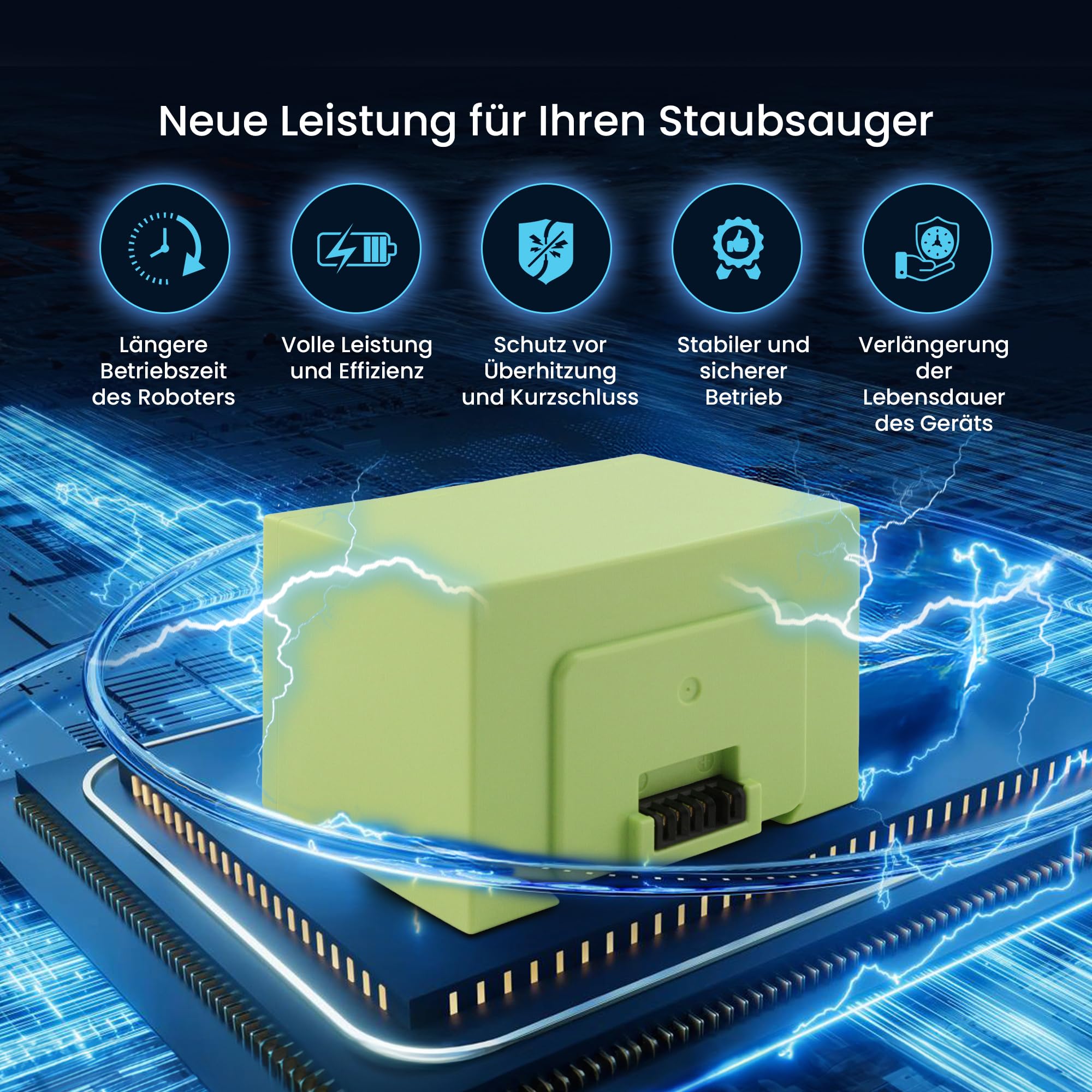 extralink-roomba-e5-ersatzakku-14-4v-2600mah-li-ion image 2