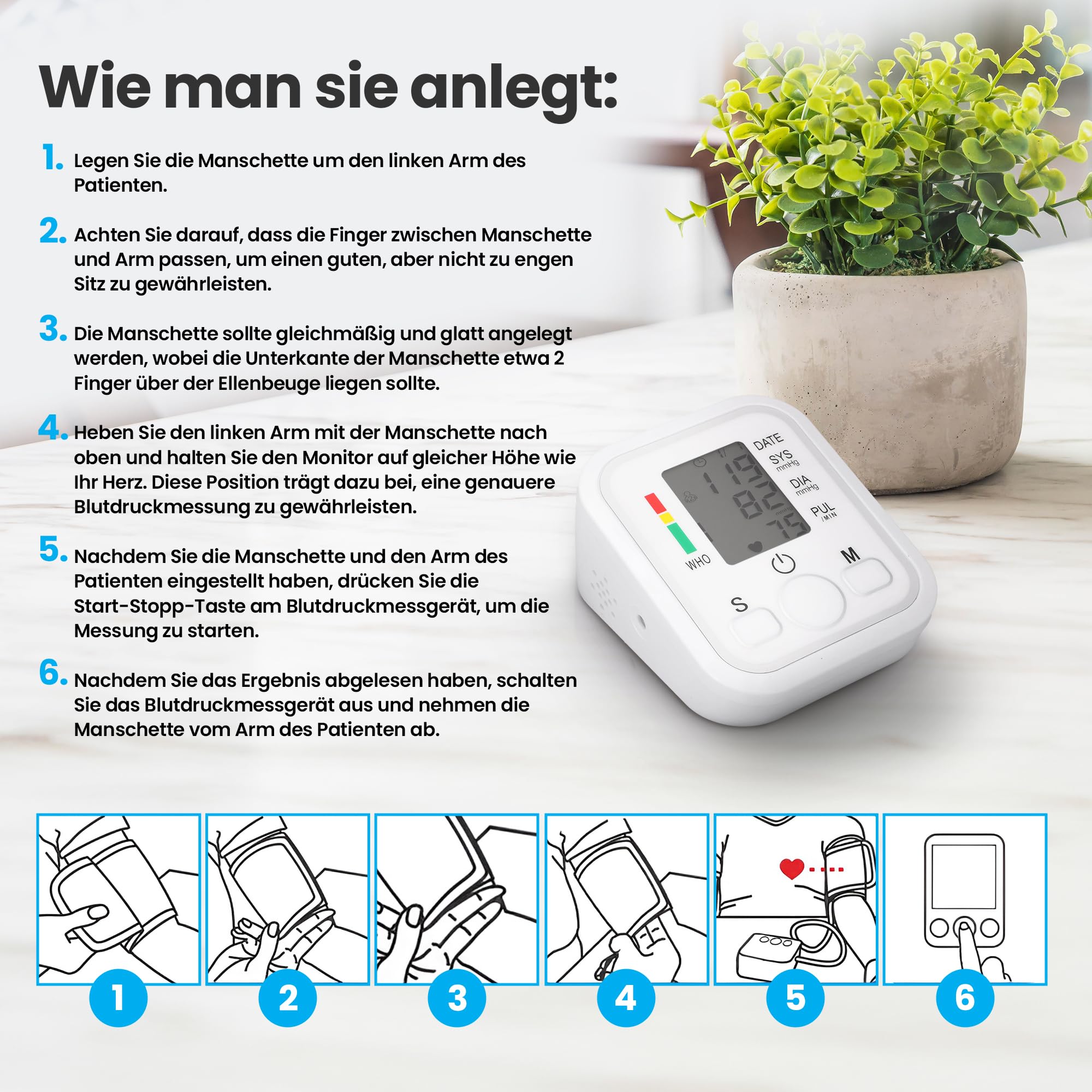 extralink-smart-life-blutdruckmessger-t-oberarm-schwarz image 3