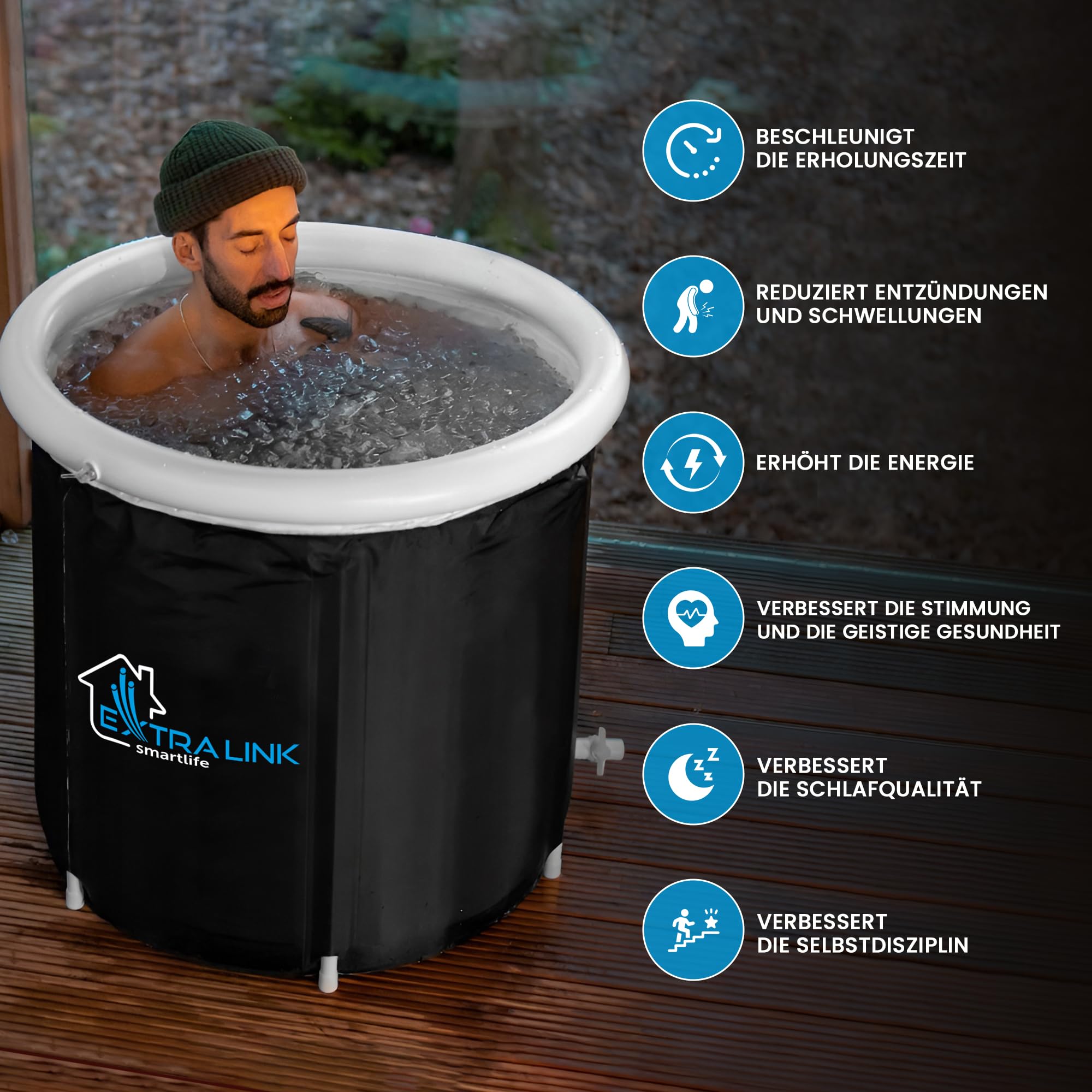 extralink-eistonne-400l-eisbad-85-cm-mit-abdeckung image 2