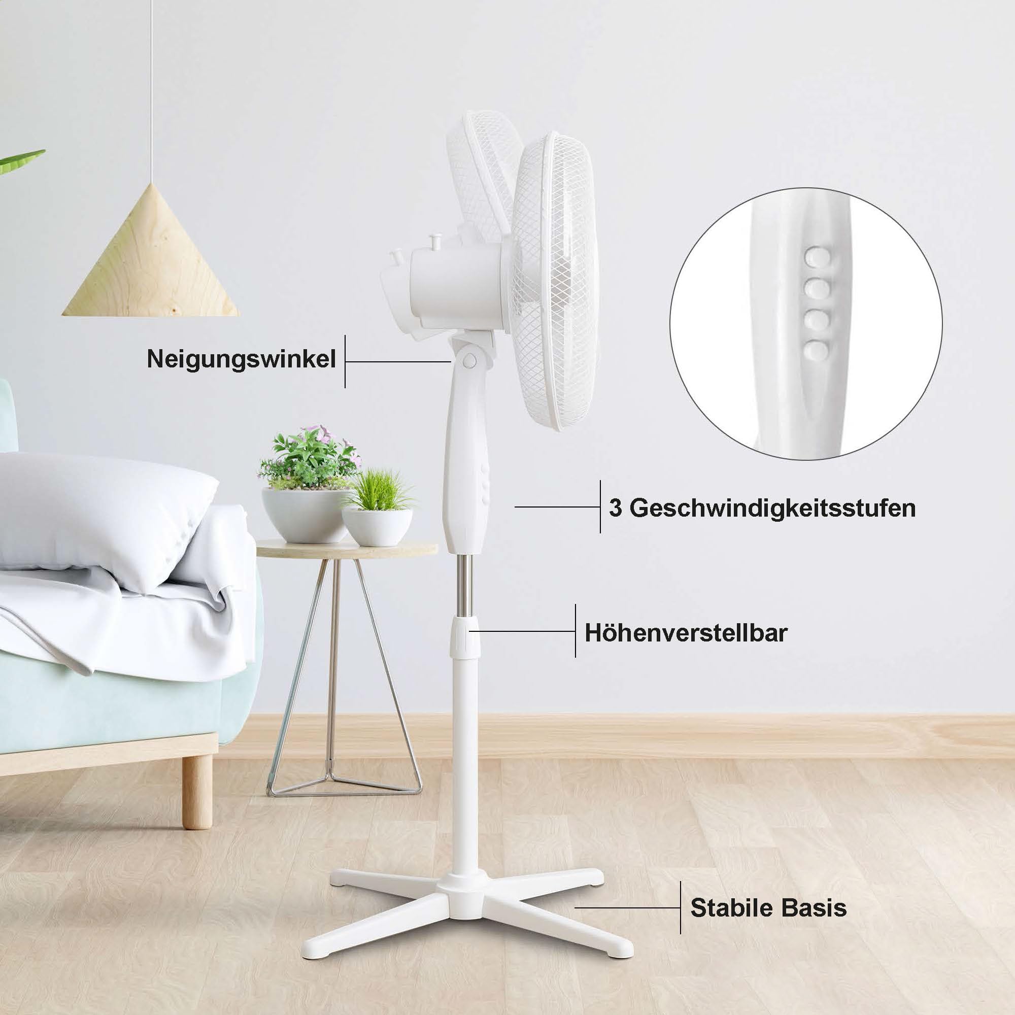 extralink-bryza-standventilator-40cm-wei-45w-3-stufen image 6