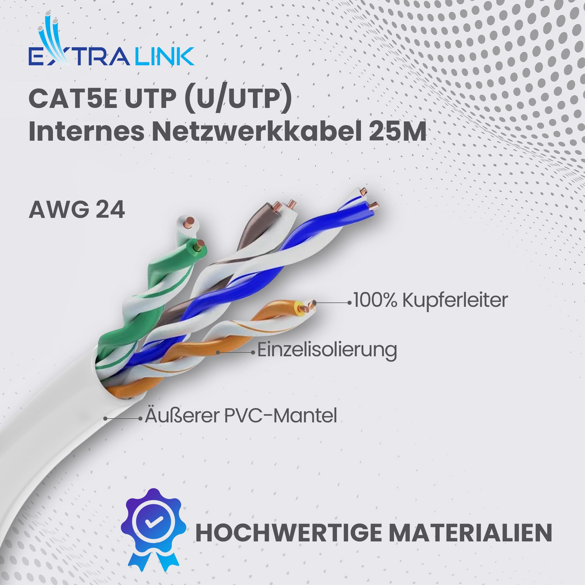 extralink-cat5e-netzwerkkabel-innen-25m-u-utp-kupfer-poe image 2