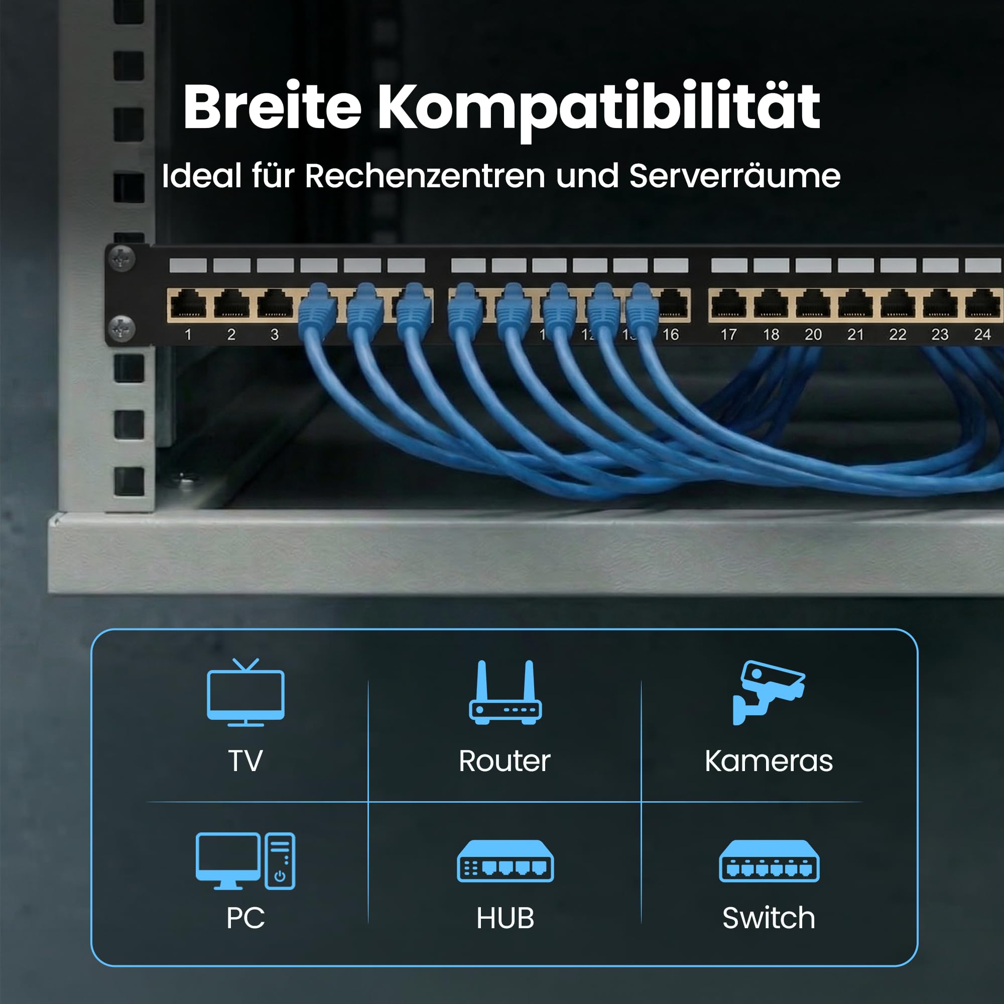 extralink-24-port-cat6a-patchfeld-stp-19-zoll-rj45 image 3