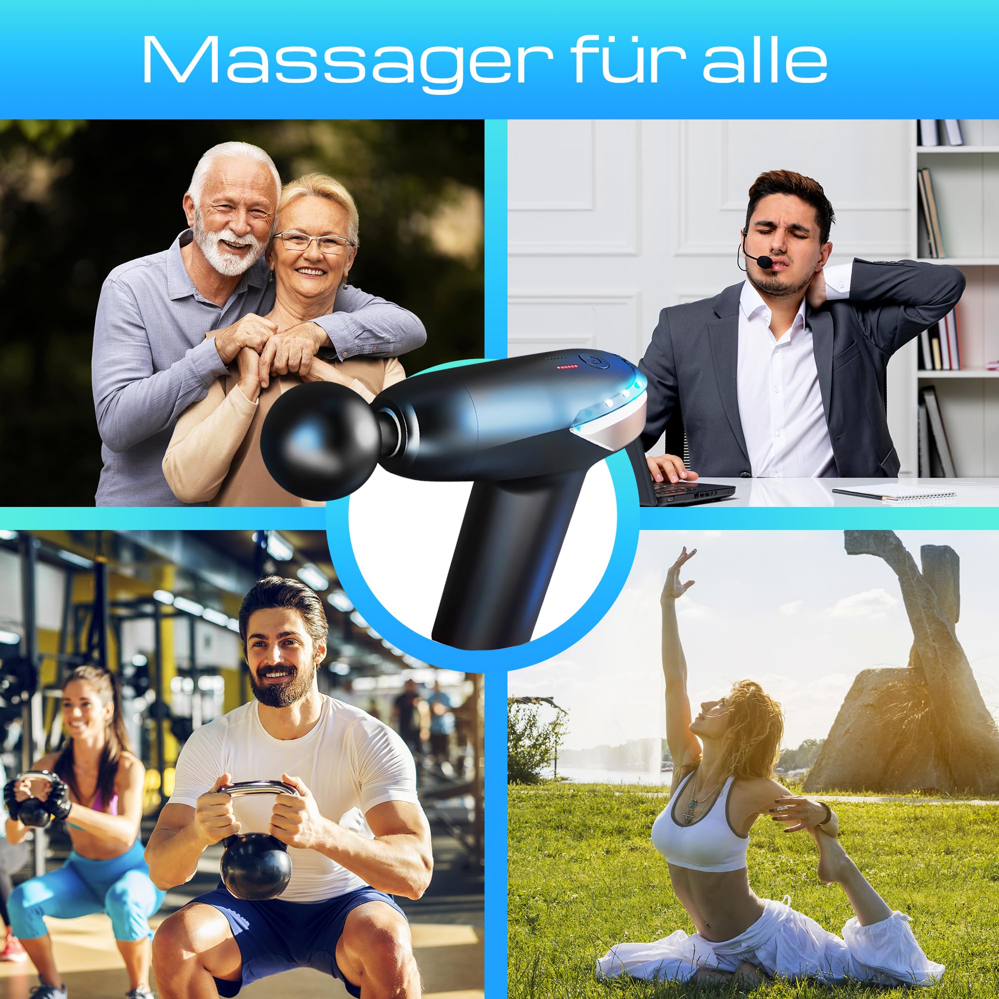 extralink-massage-gun-lite-massagepistole-3200-rpm-usb-c image 6