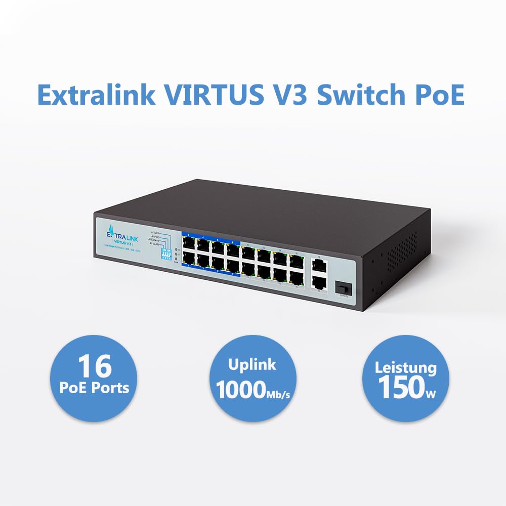 extralink-virtus-v3-poe-switch-16-port-150w-mit-sfp image 3