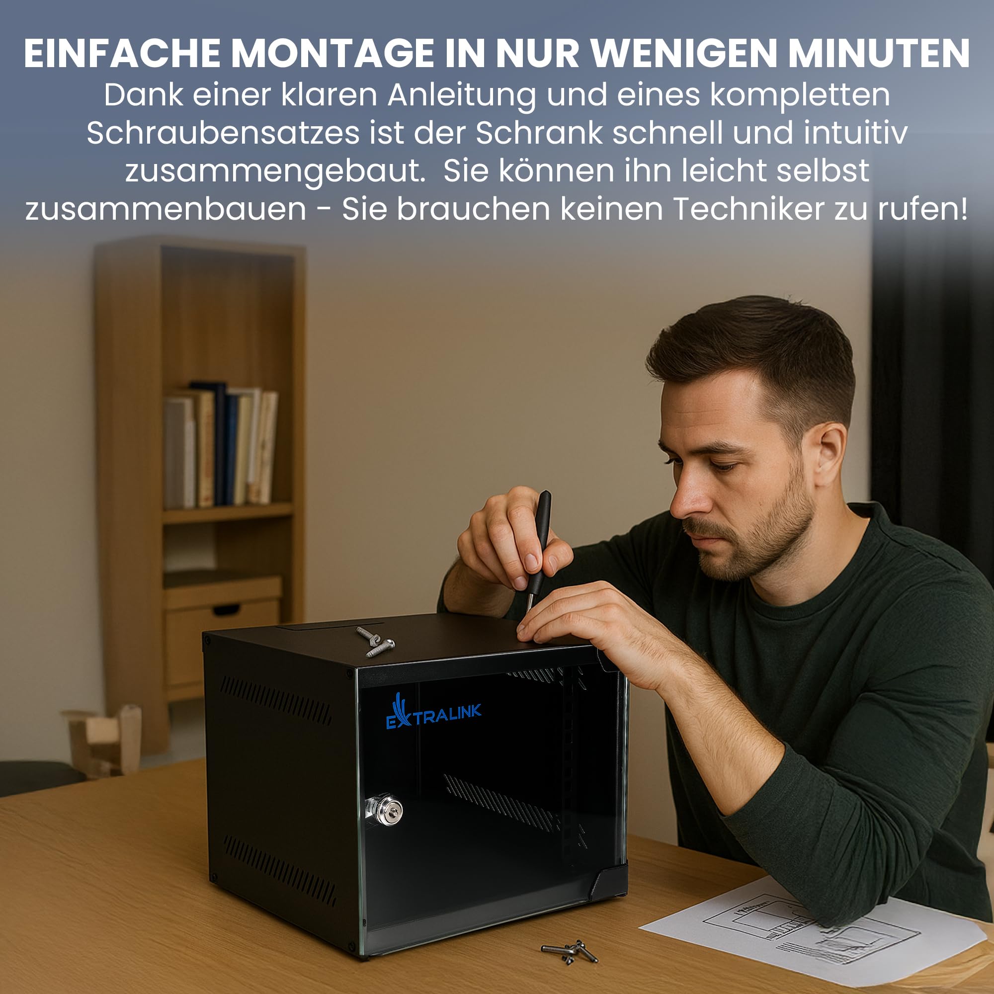 extralink-netzwerkschrank-10-zoll-4he-schwarz-310mm image 5
