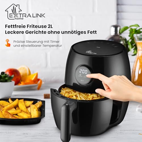 extralink-sj-200-hei-luftfritteuse-2l-1000w-lfrei image 7